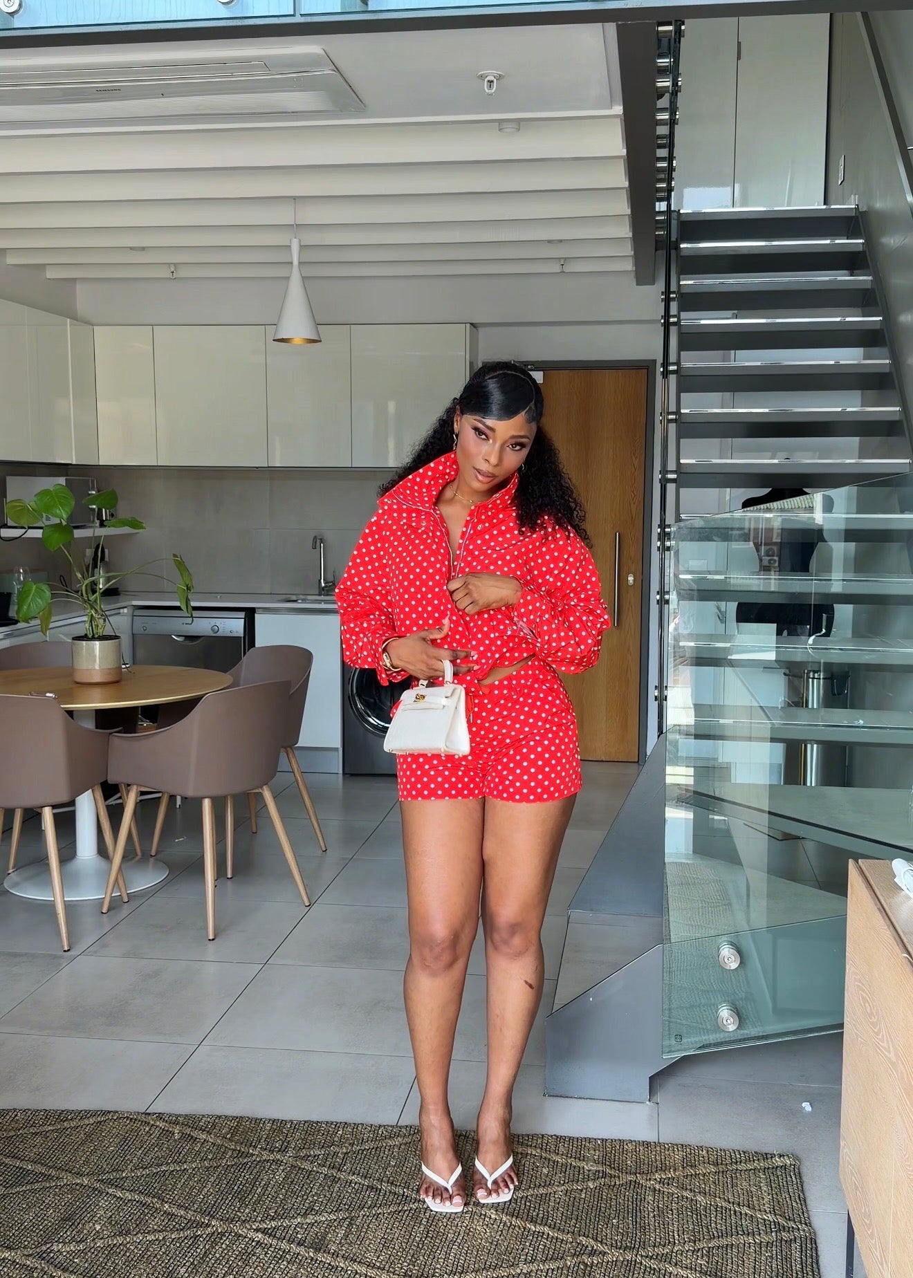 Monroe Polka Dot Two-Piece Short Set