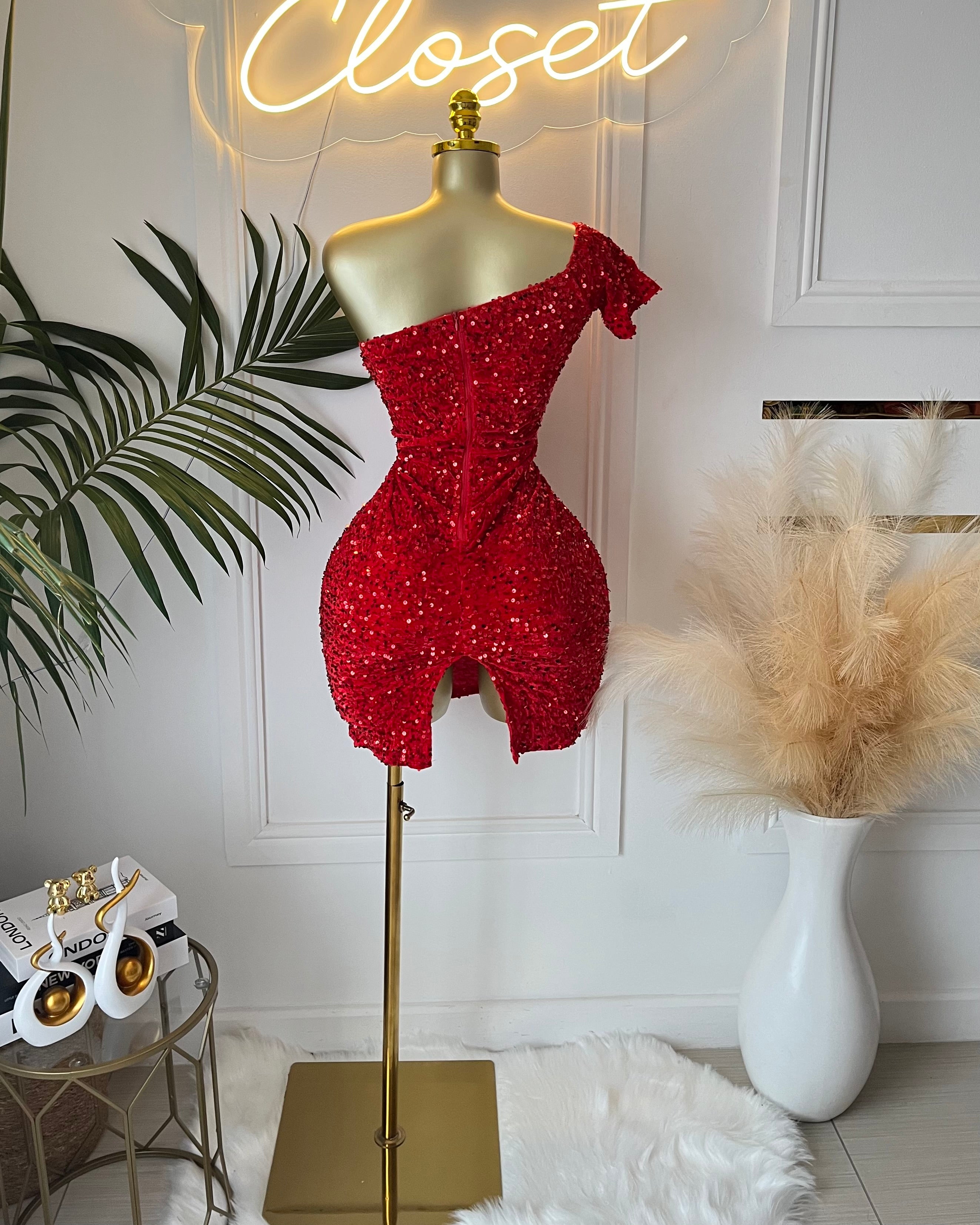 Paris Sequin Midi Dress
