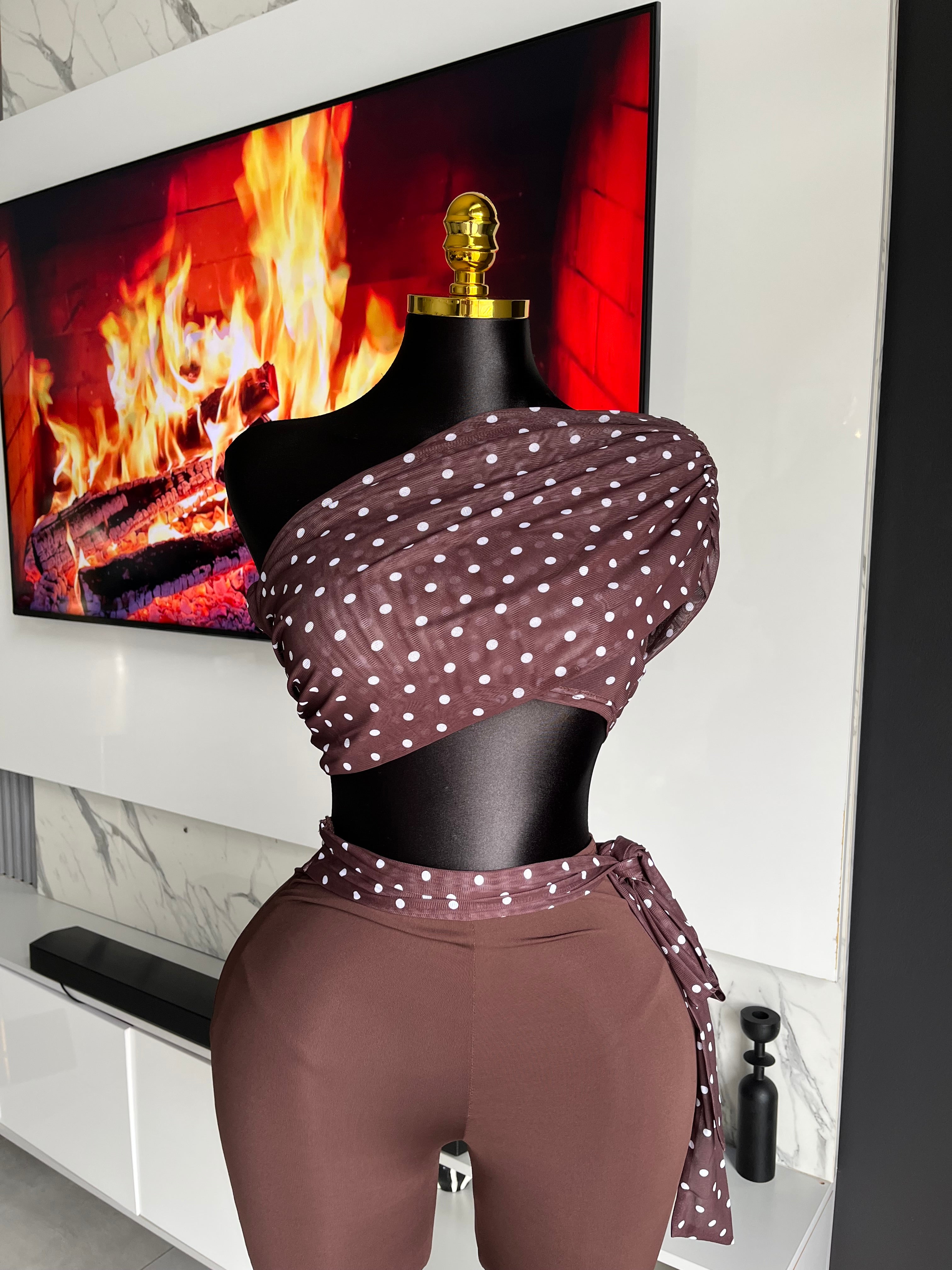 Hallie Polka Dot Capri Set