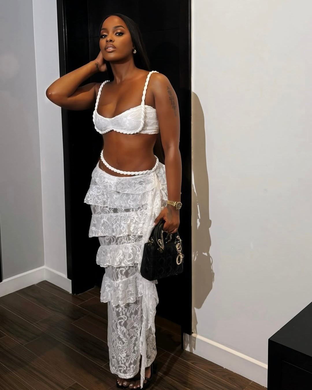 Celeste Lace Skirt Set