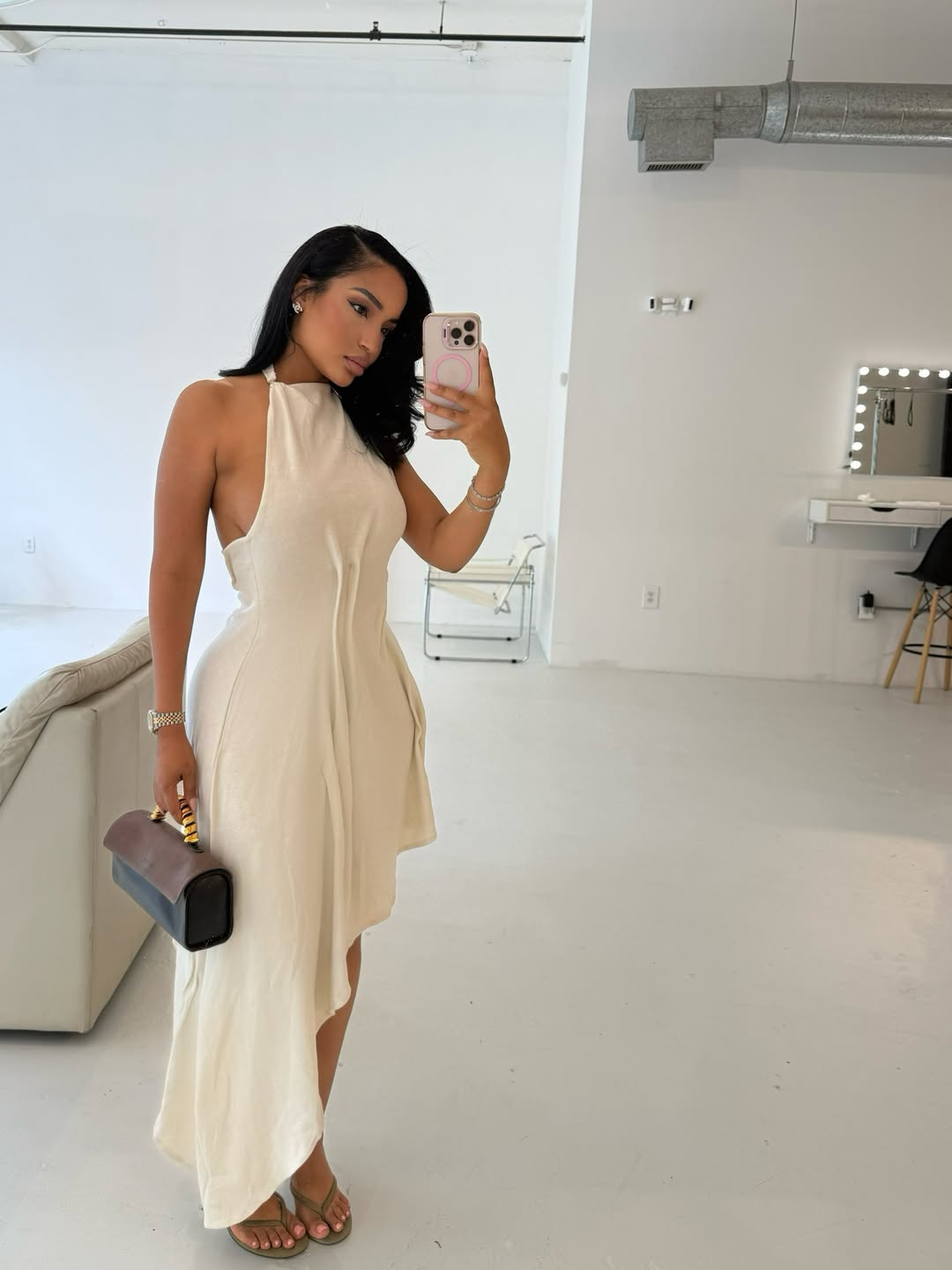 Emoni Open Back Maxi Dress