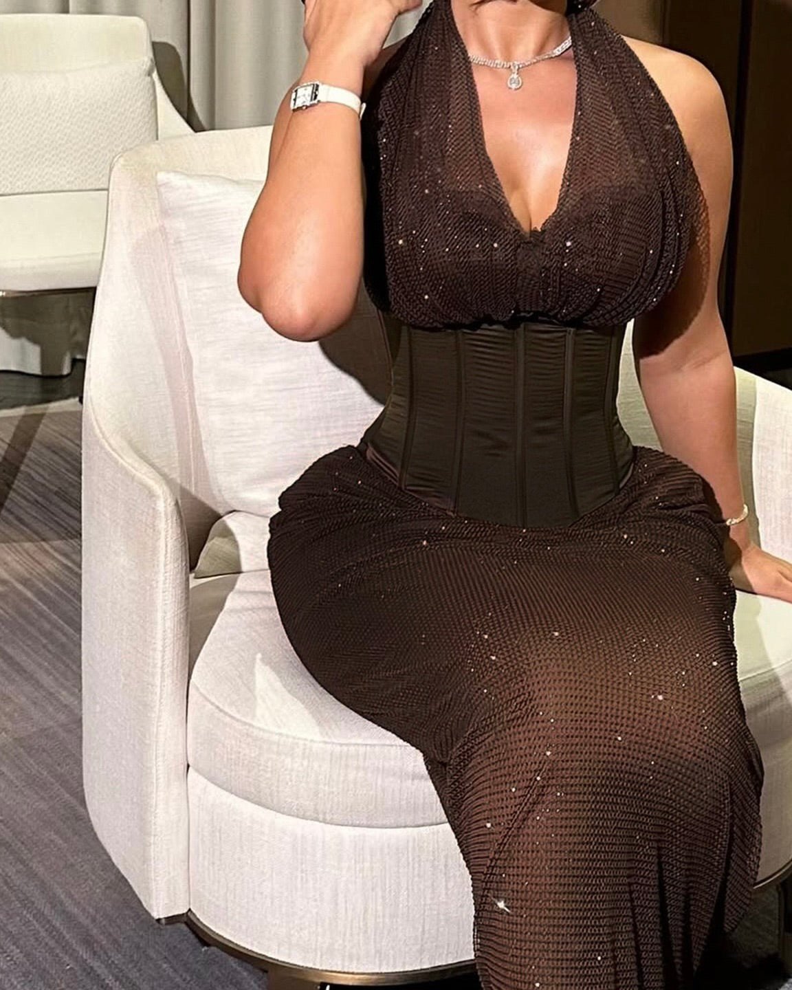 Rave Corset Maxi Dress