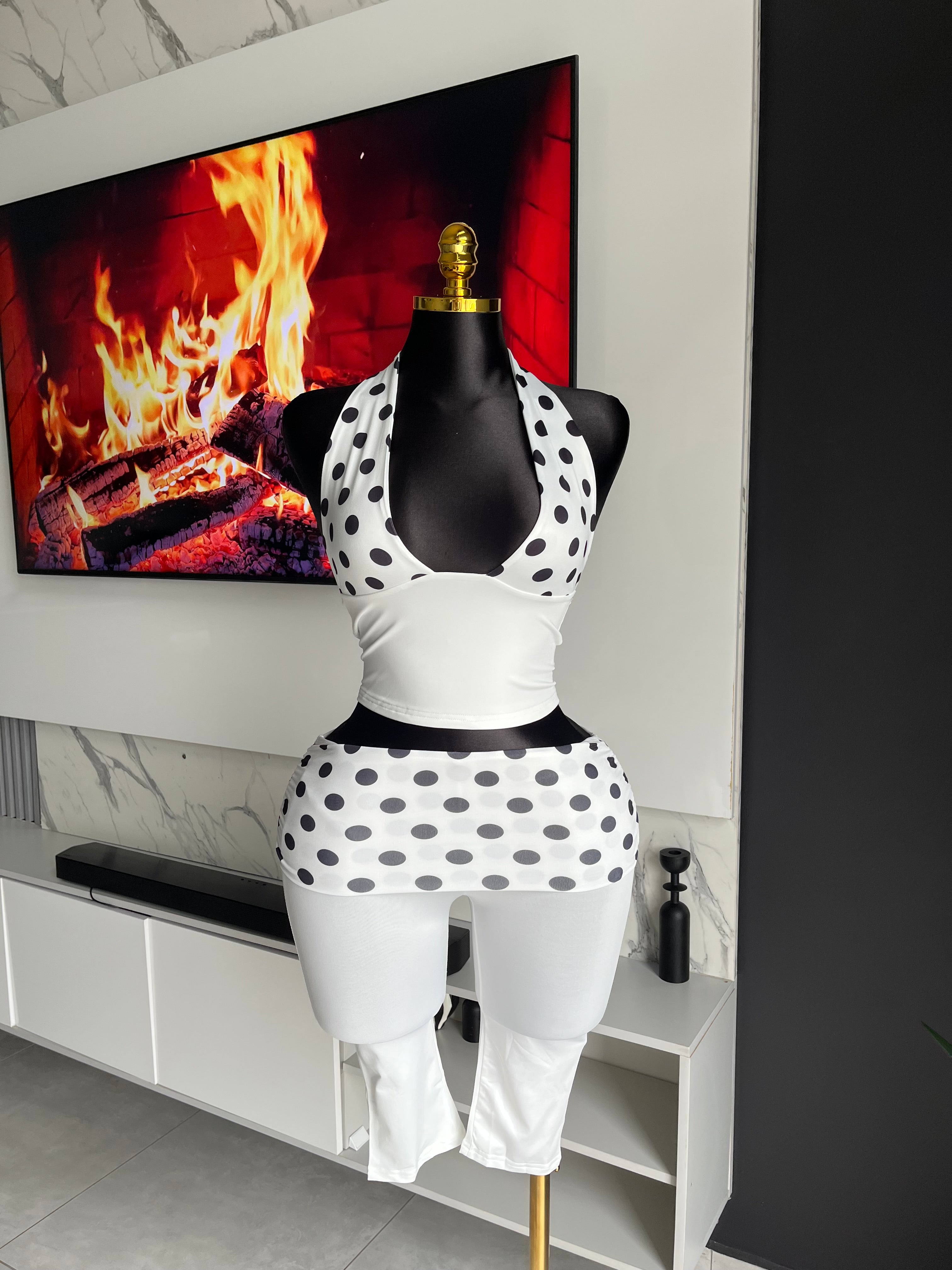Gia Polka Dot Capri Set
