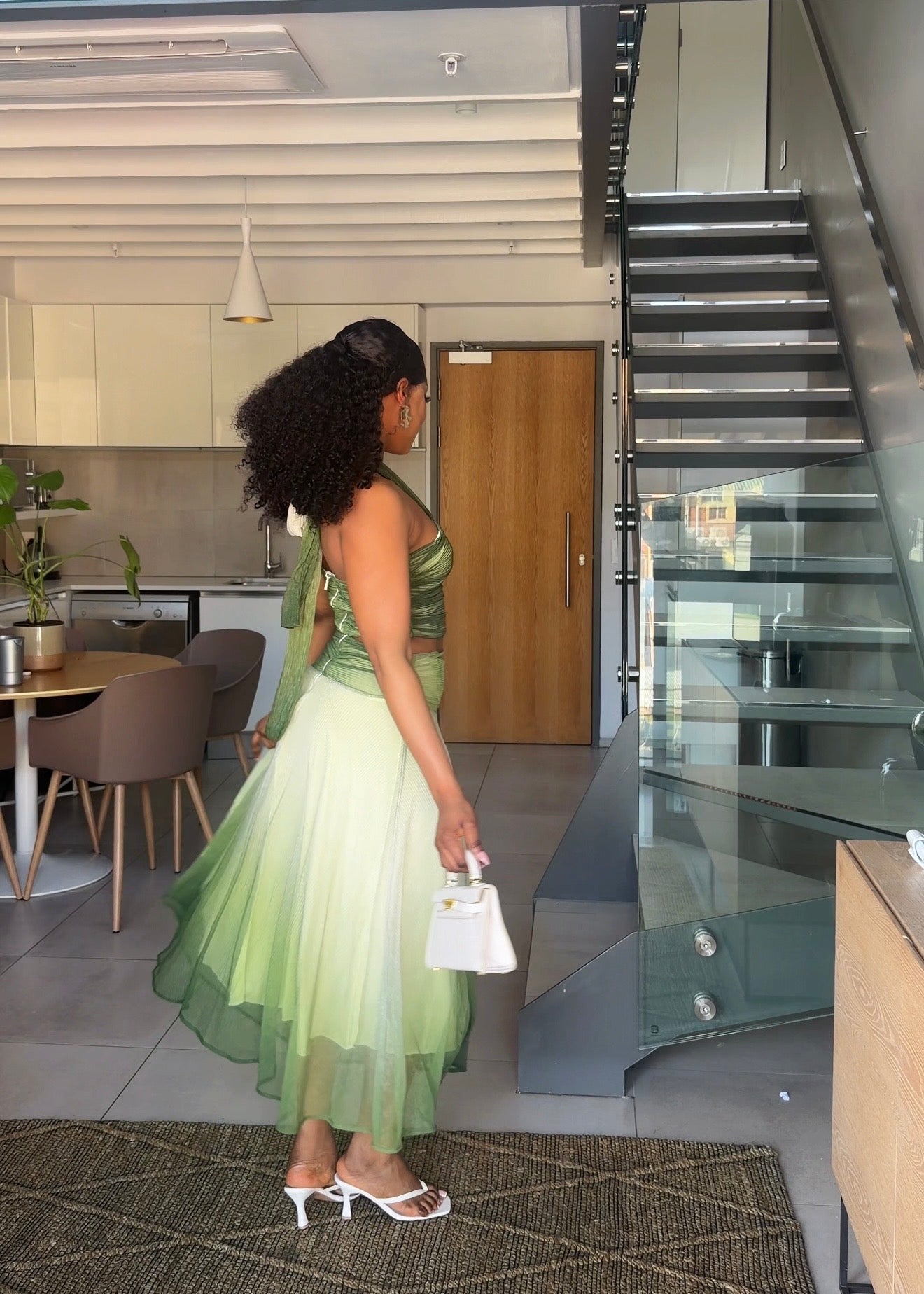 Marisol Ivory Two-Piece Maxi Set