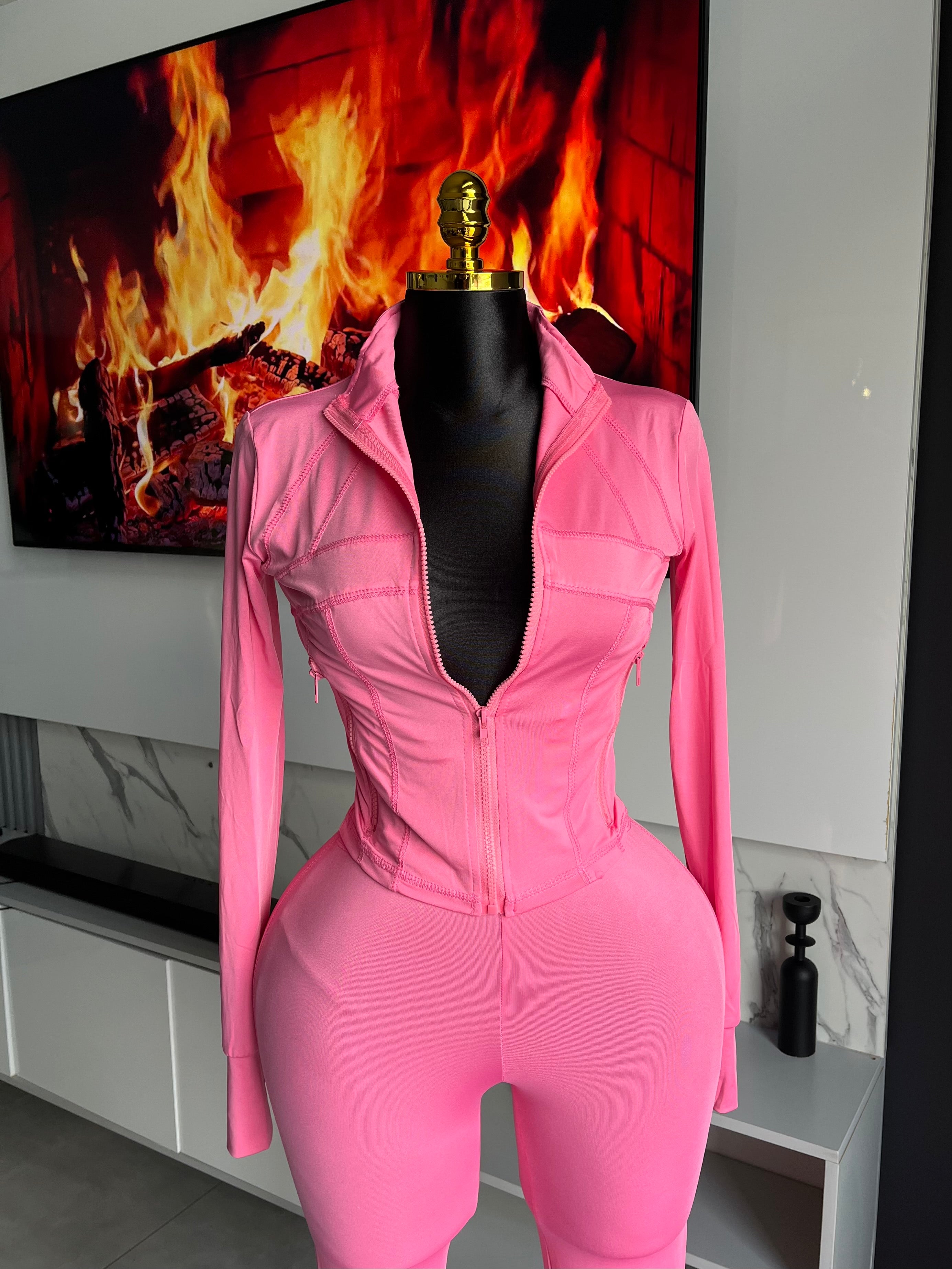 Nova Zip-Up Flare Pant Set