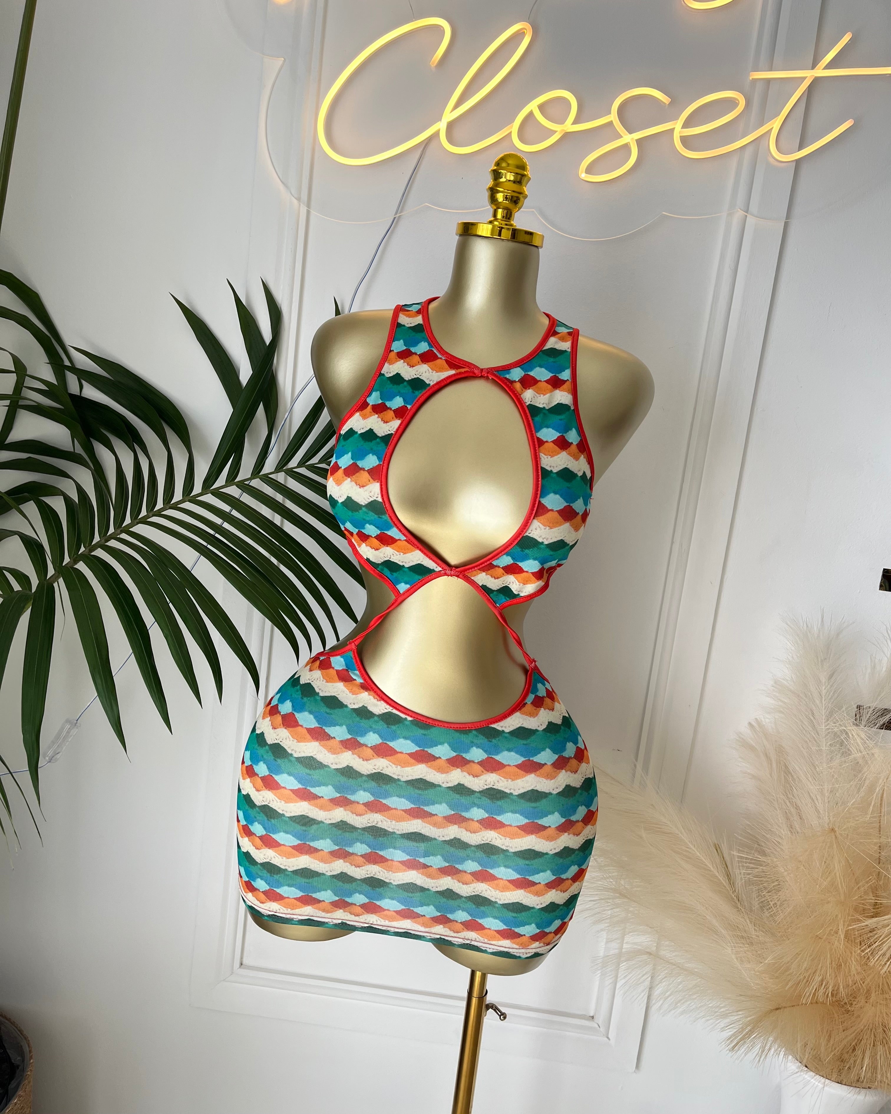 Merit Cut-Outs Mini Dress