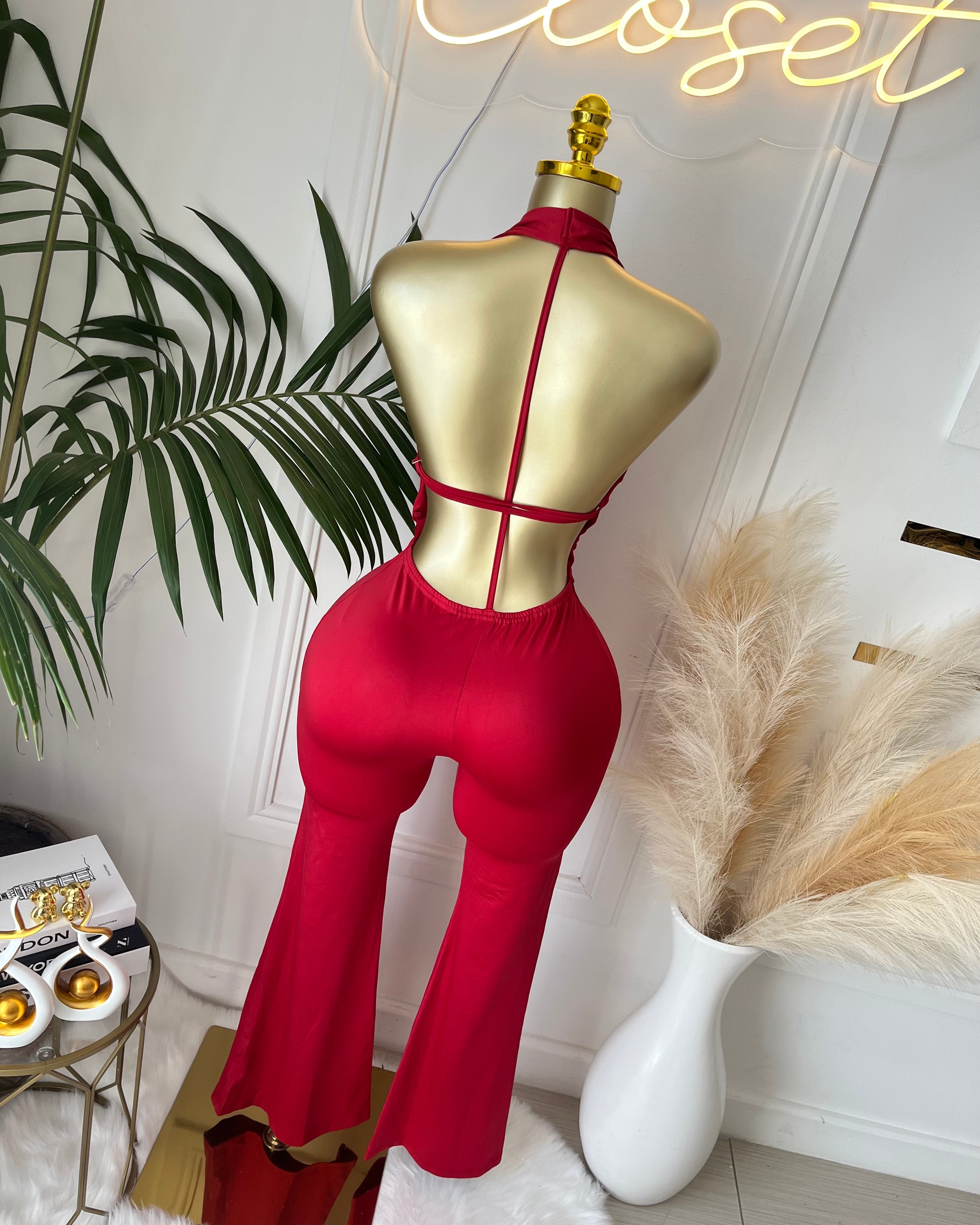 The Sienna Cutout Halter Jumpsuit