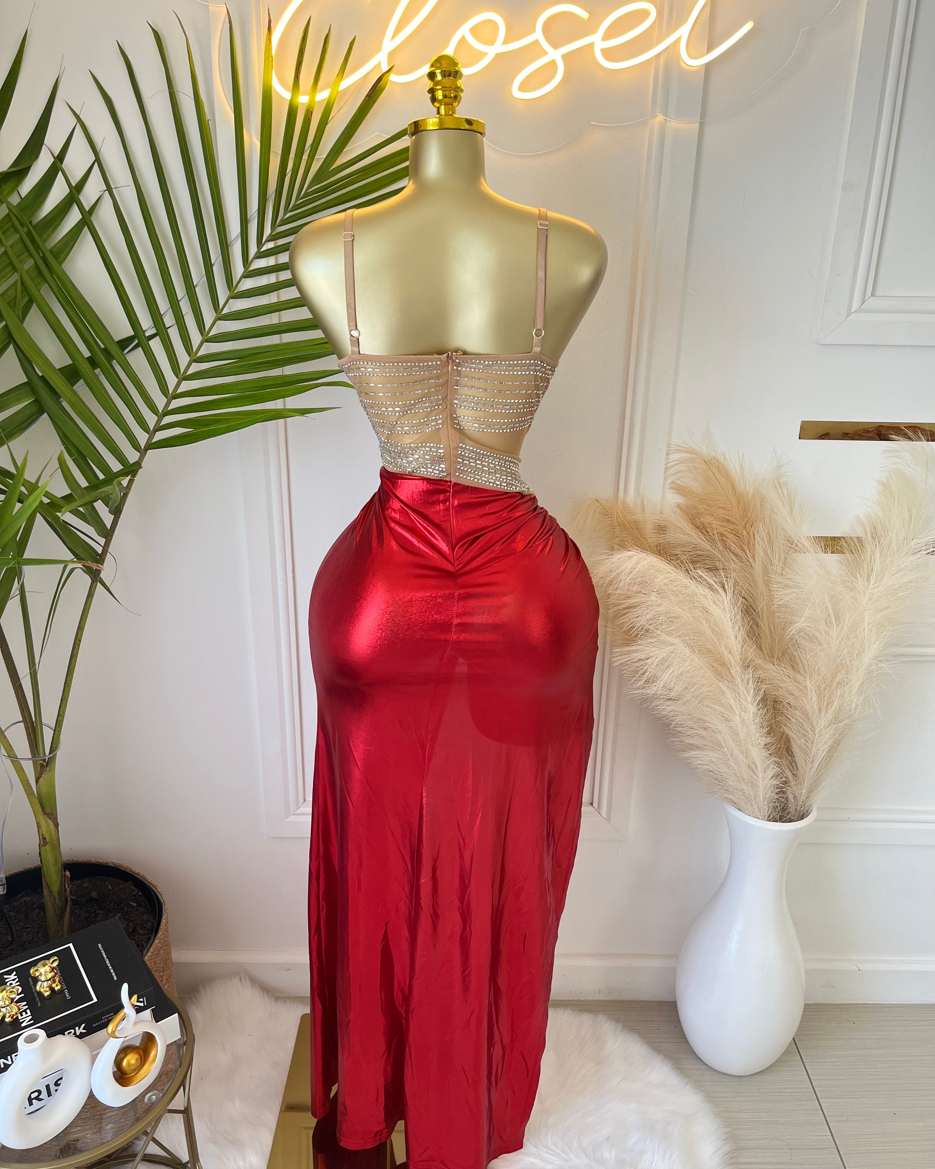 Lorne High Slit Dress