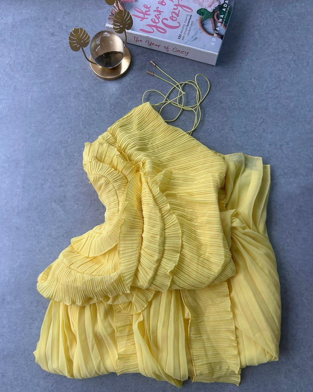 Davia Pleated Maxi Dress
