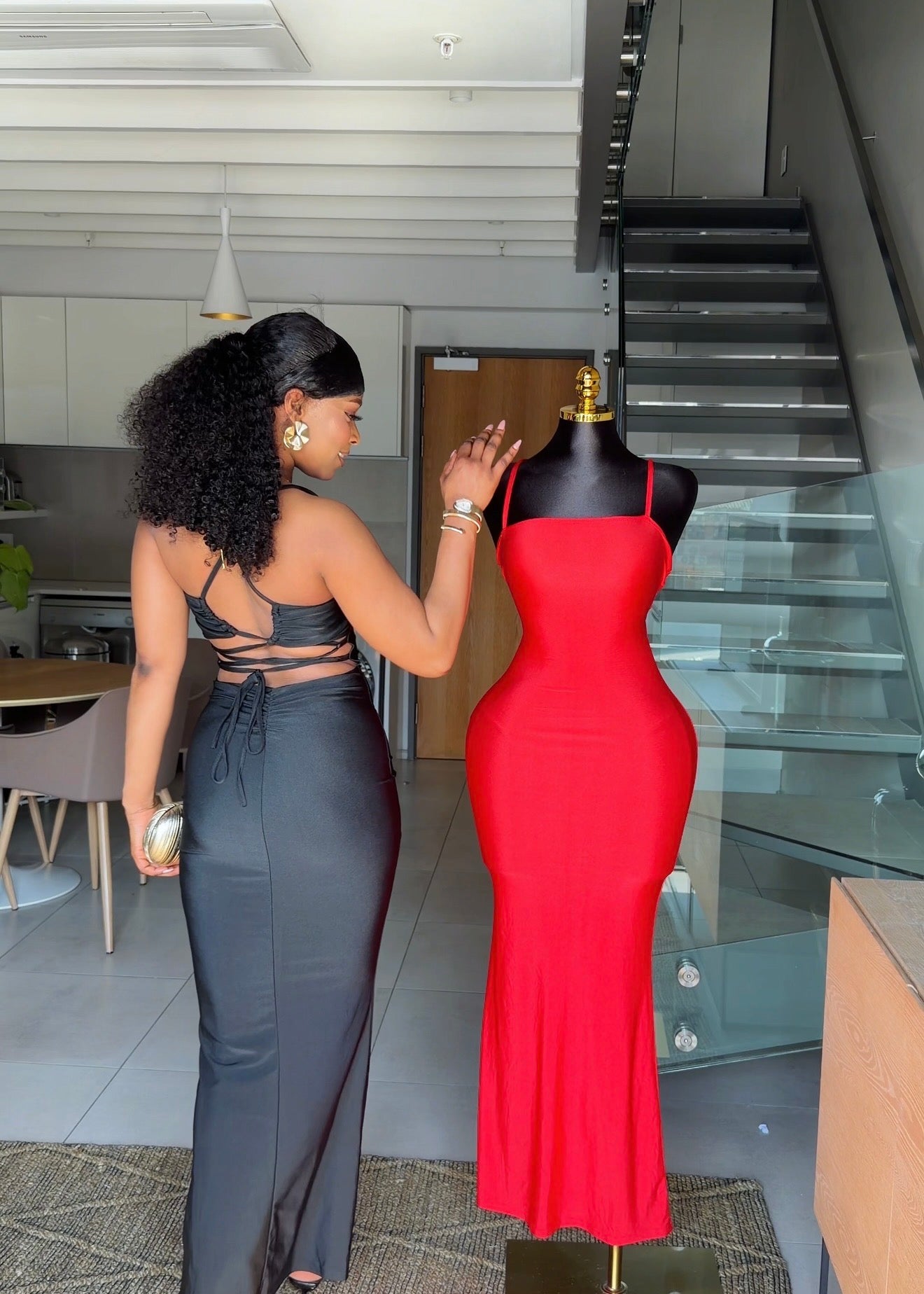 Nadia Open-Back Maxi Dress