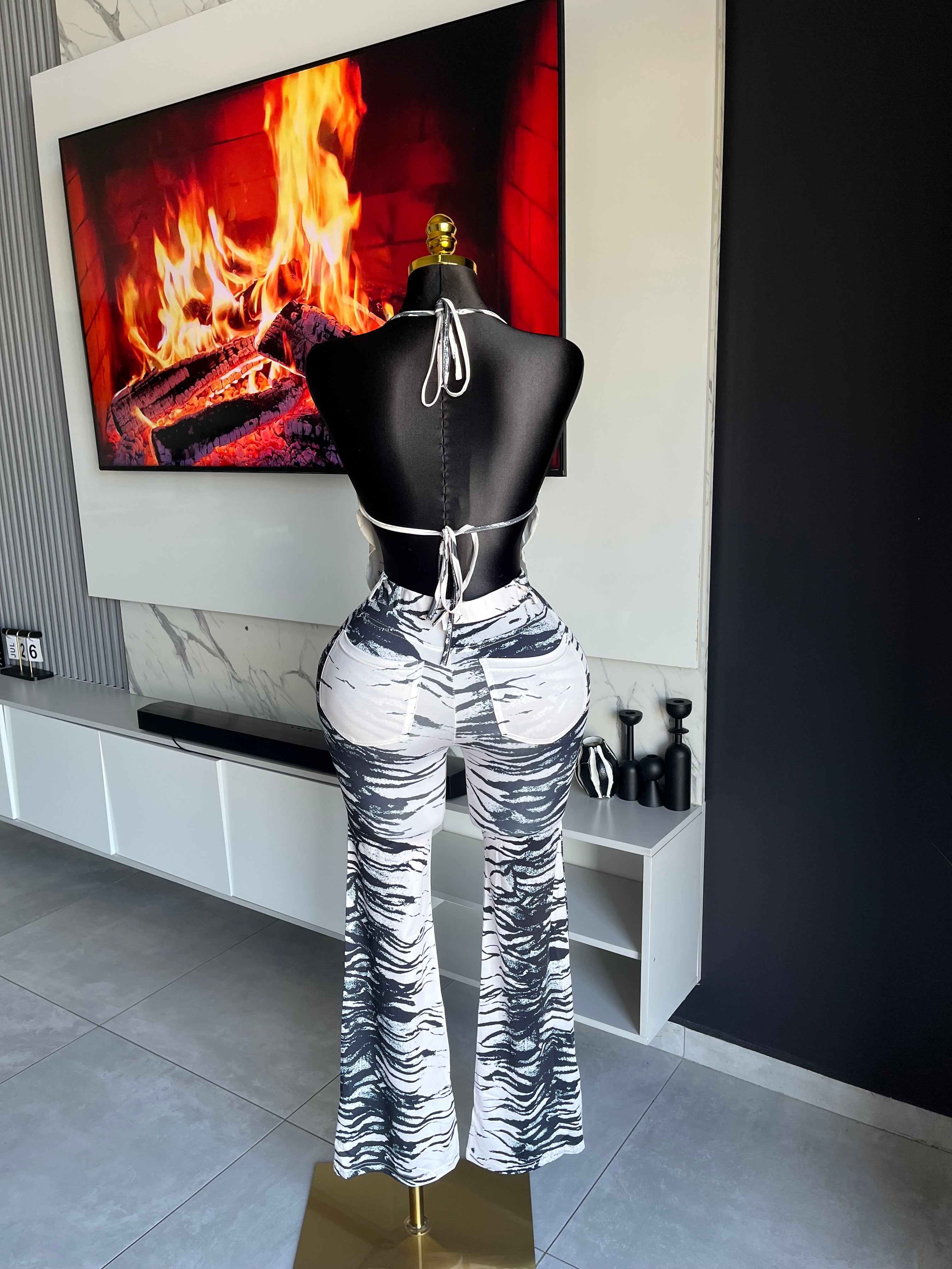 Maui Marble Print Pant Set