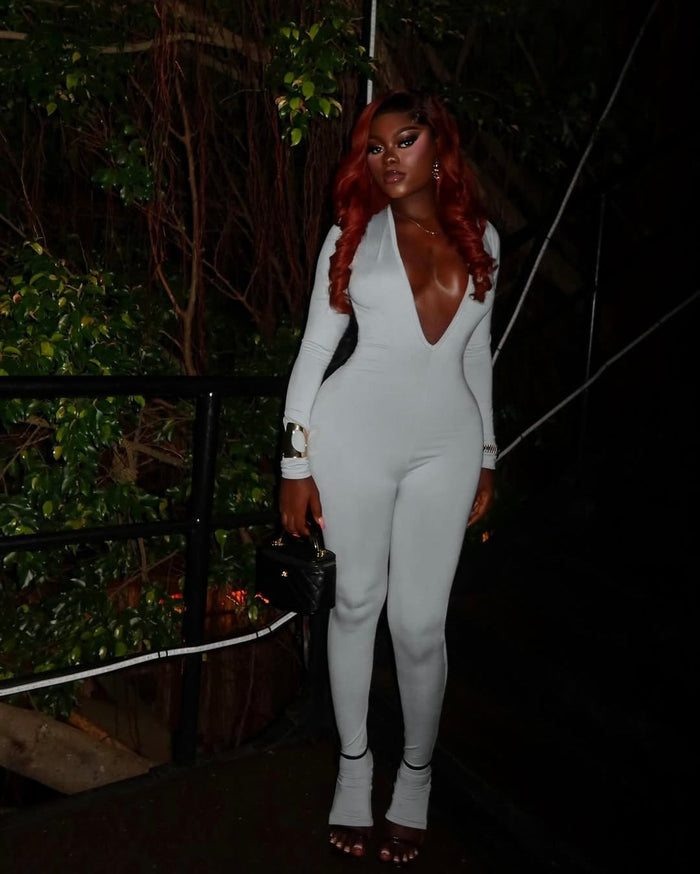 Brie Deep Plunge Jumpsuit