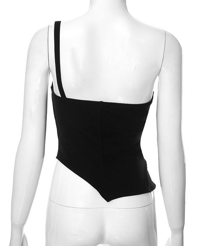 Luciana Black Corset Top