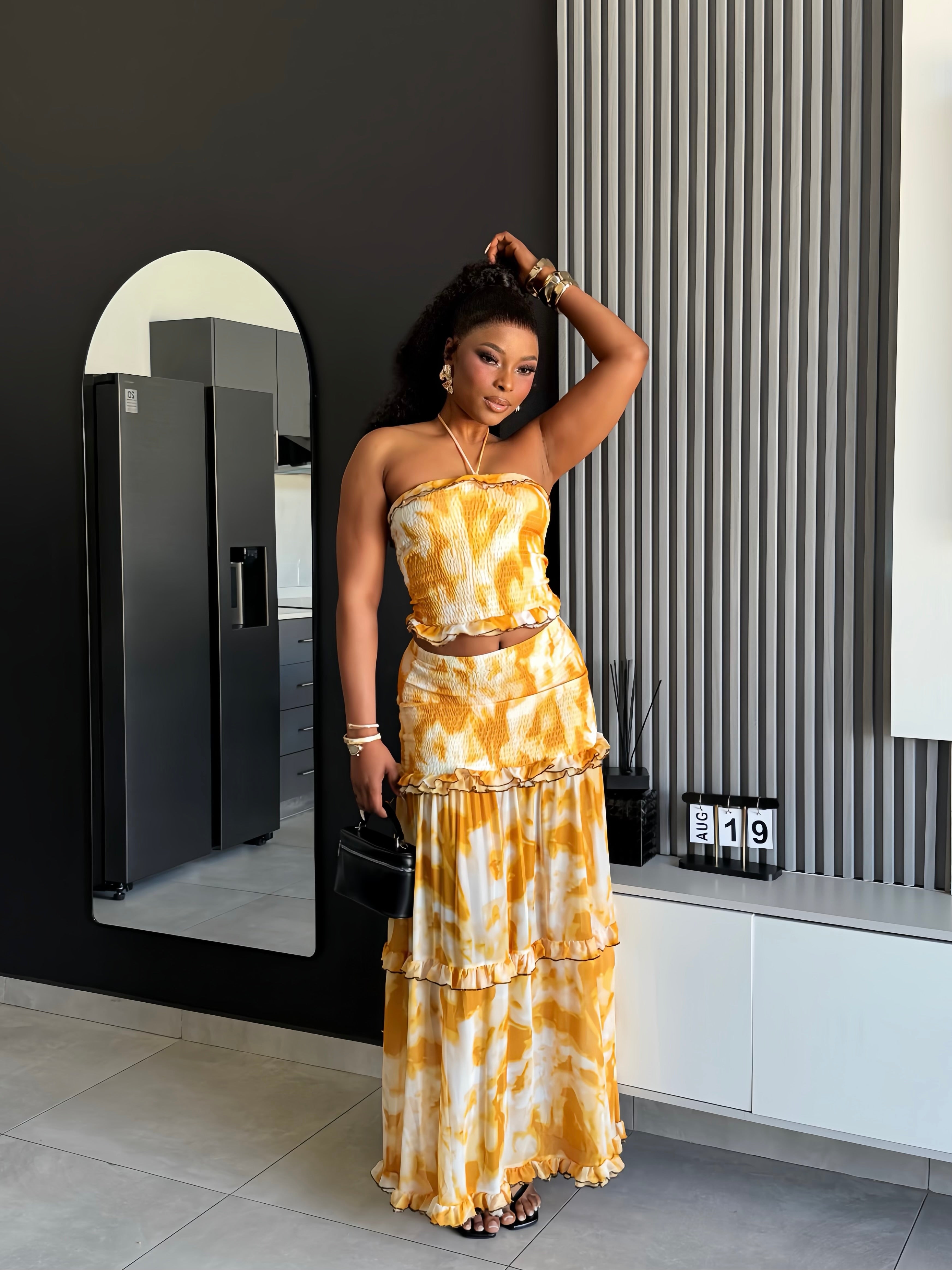 Solara Tiered Tie-Dye Maxi Dress