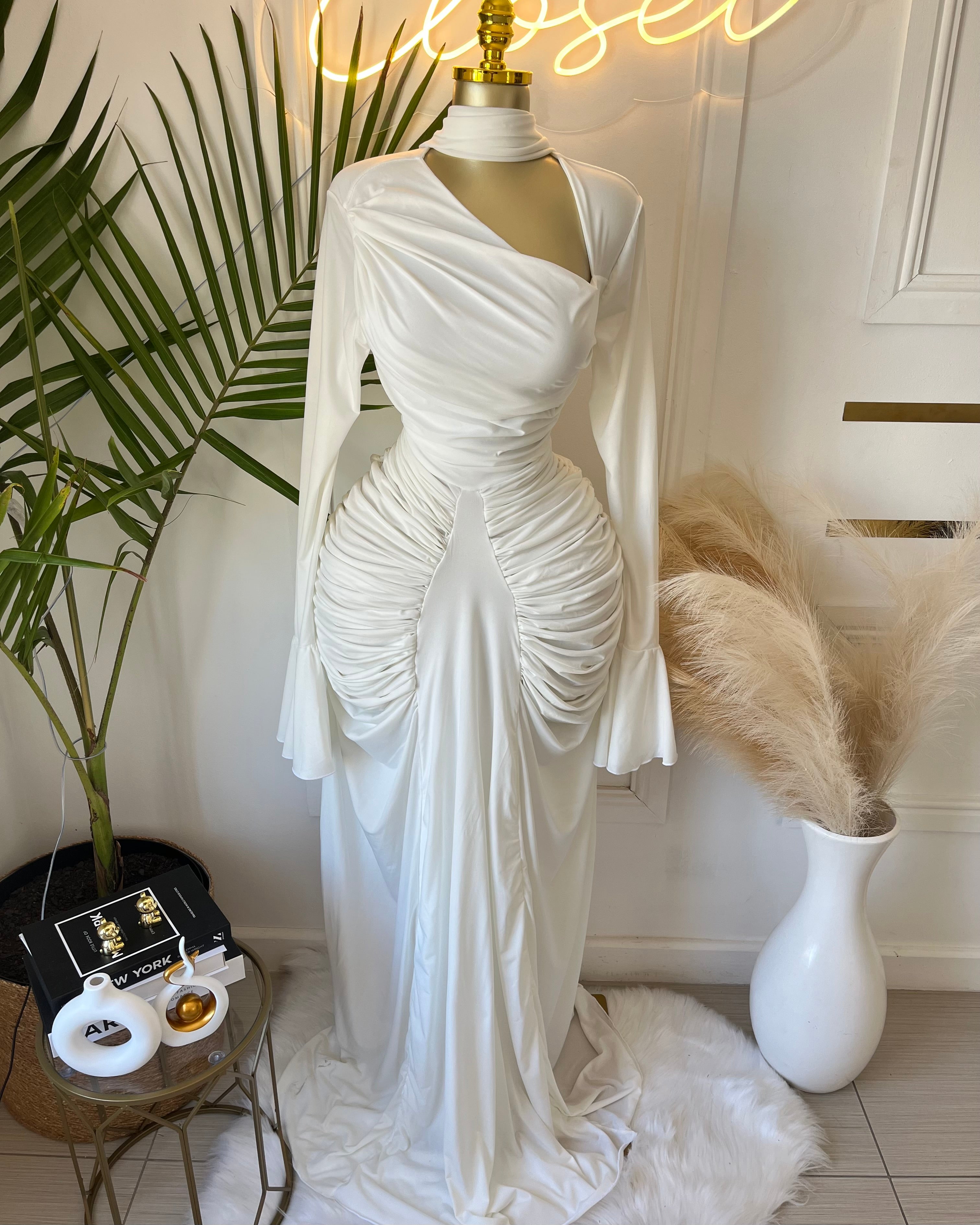 Olivette Draped Maxi Dress