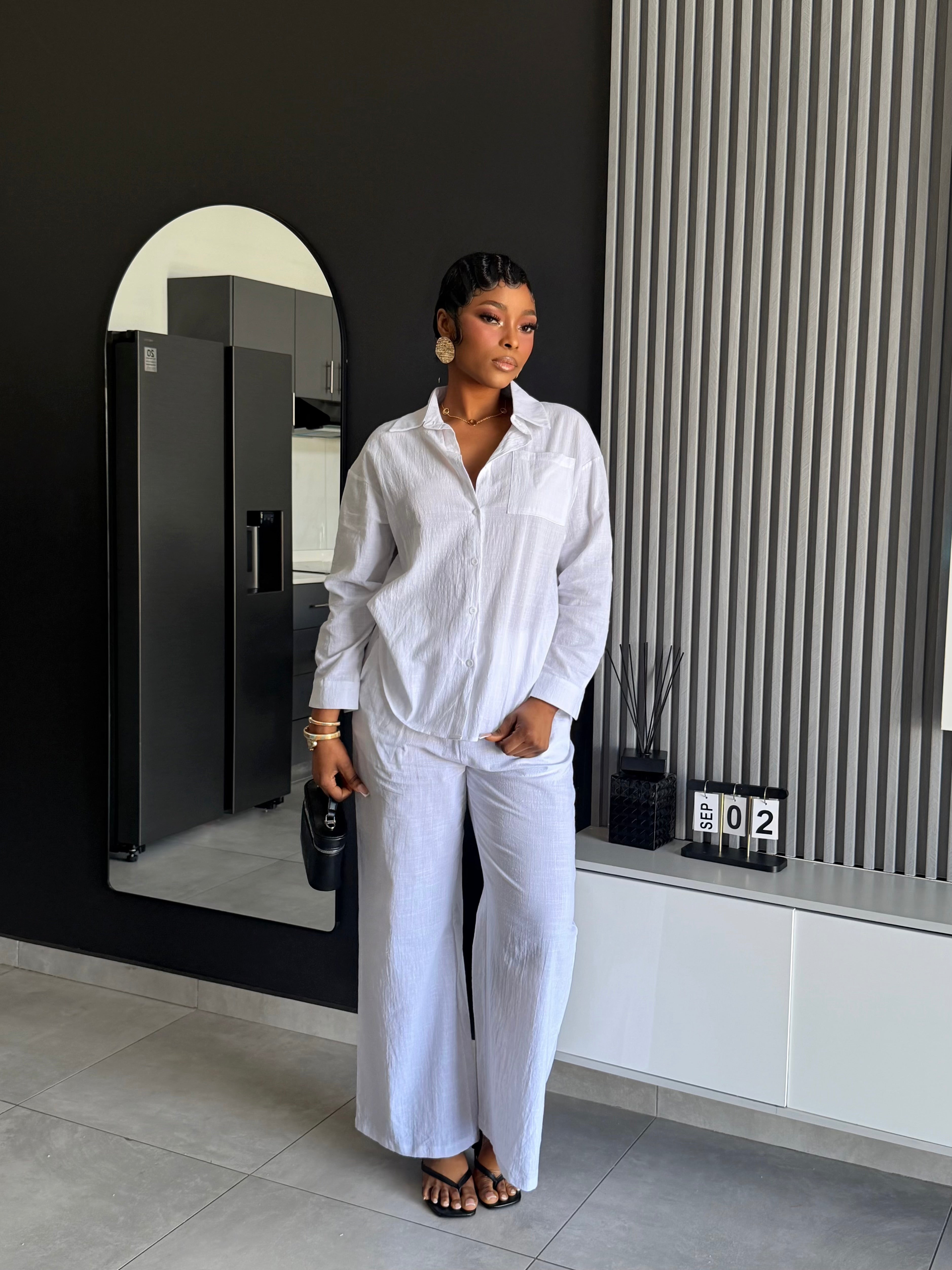 Solene Linen Lounge Set