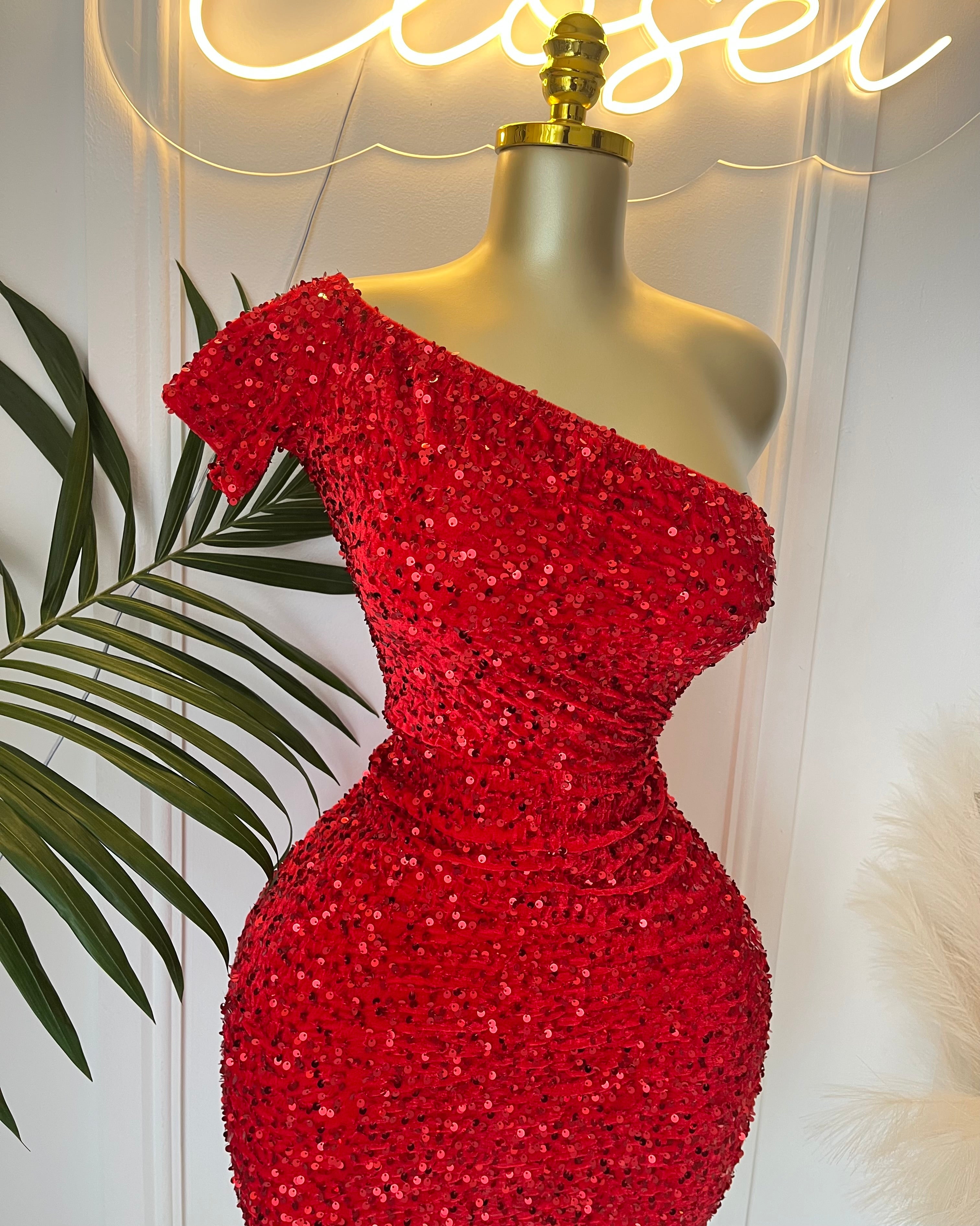 Paris Sequin Midi Dress