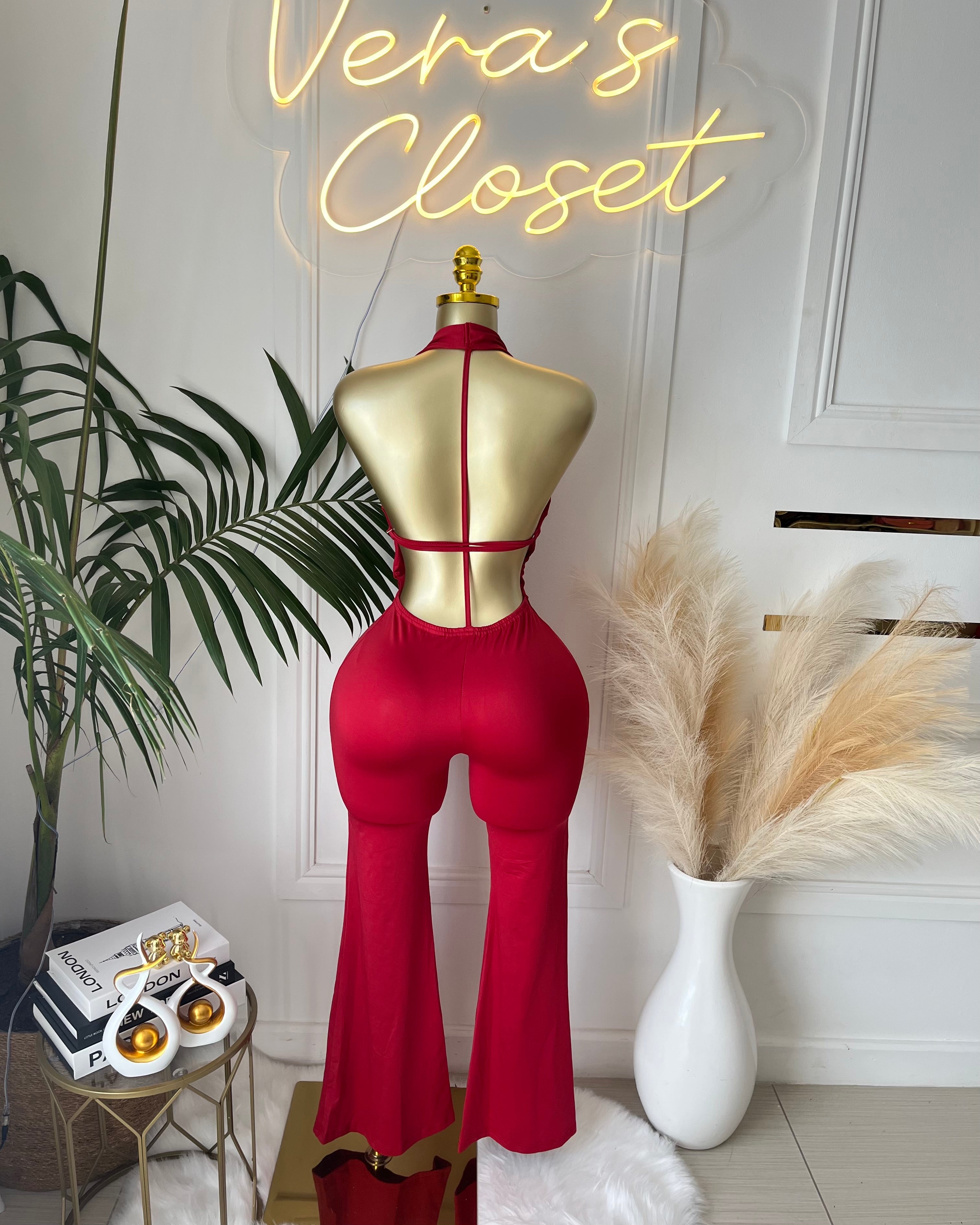 The Sienna Cutout Halter Jumpsuit