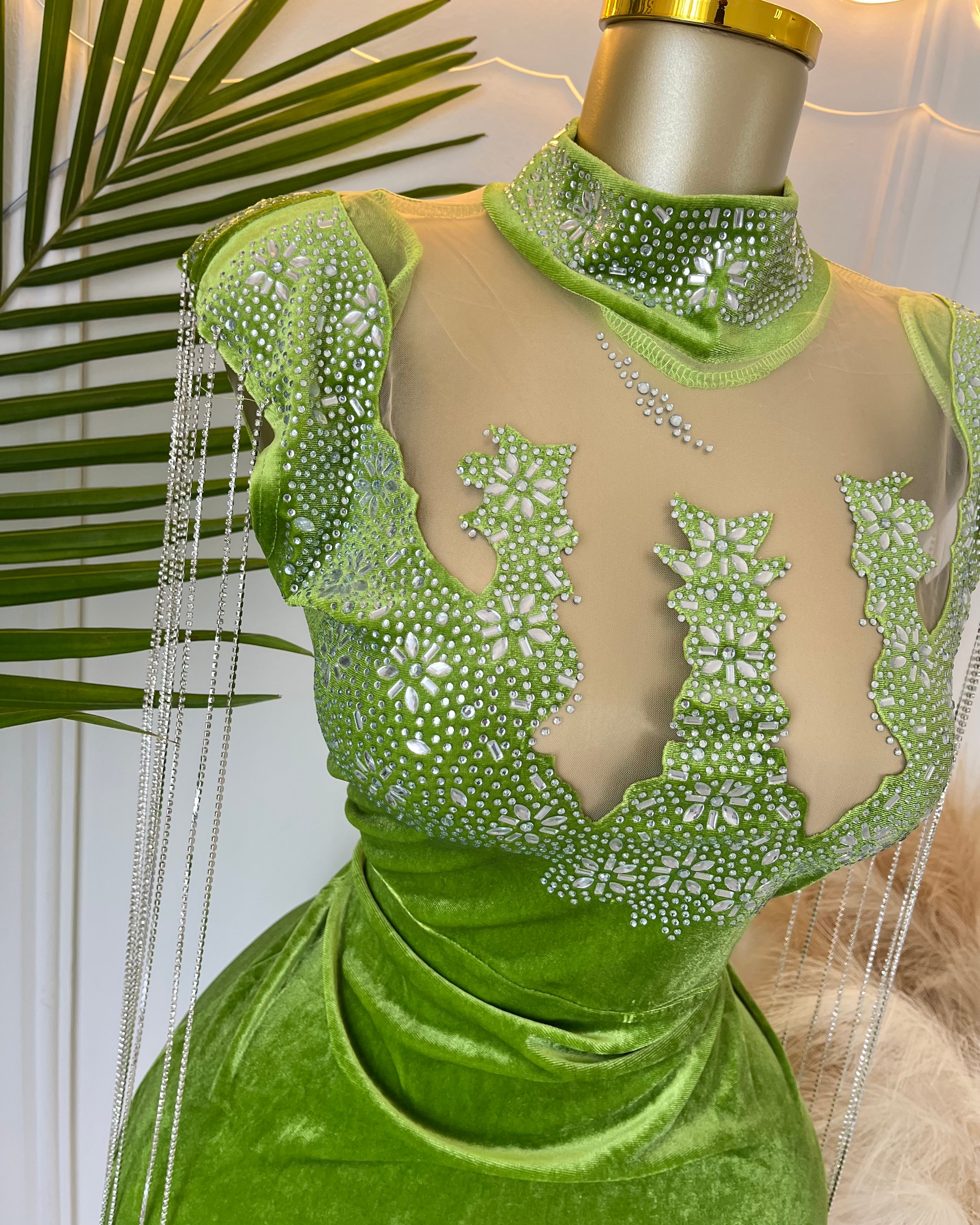 Eara Embellished Mini Dress