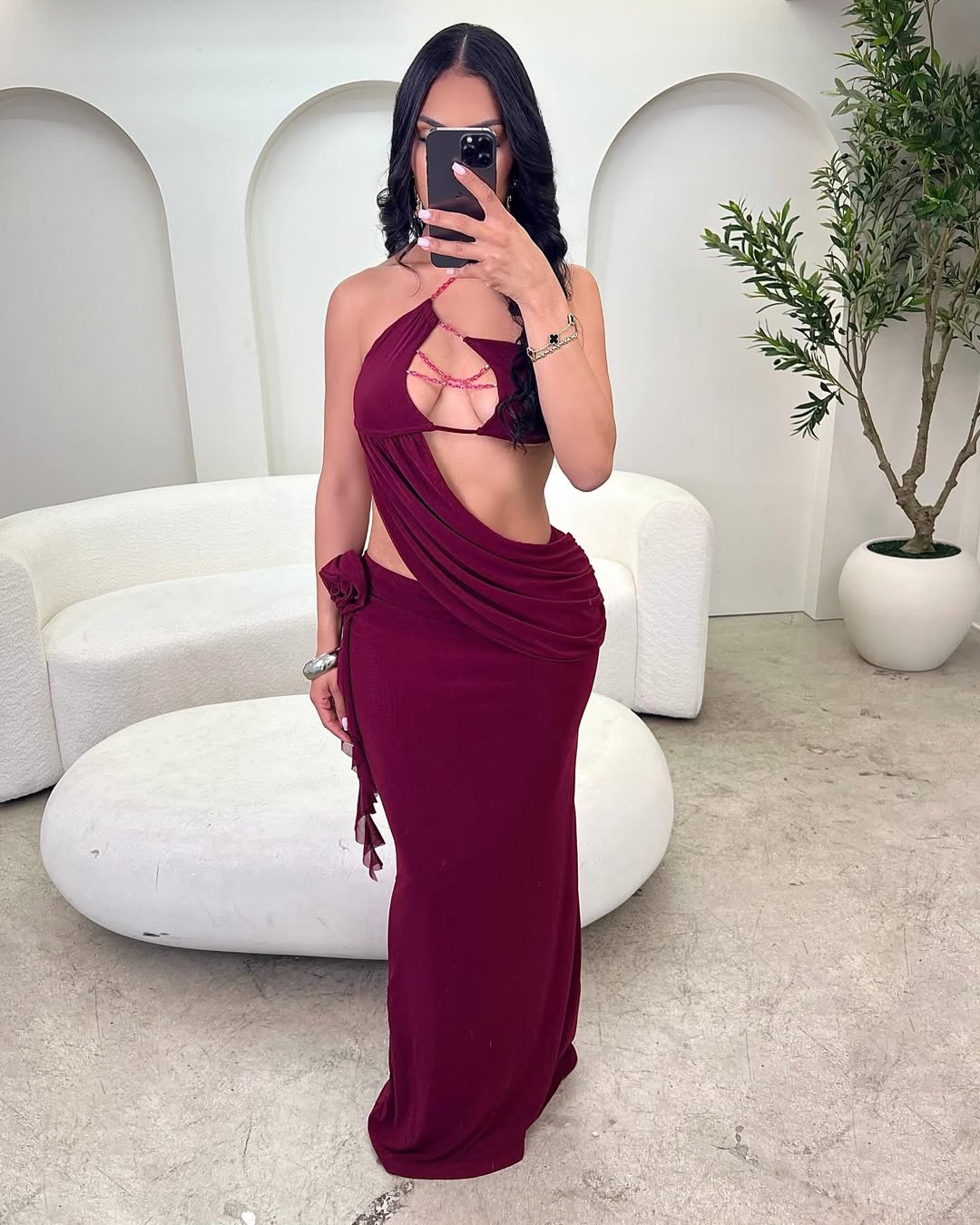 Soliel Draped Maxi Dress