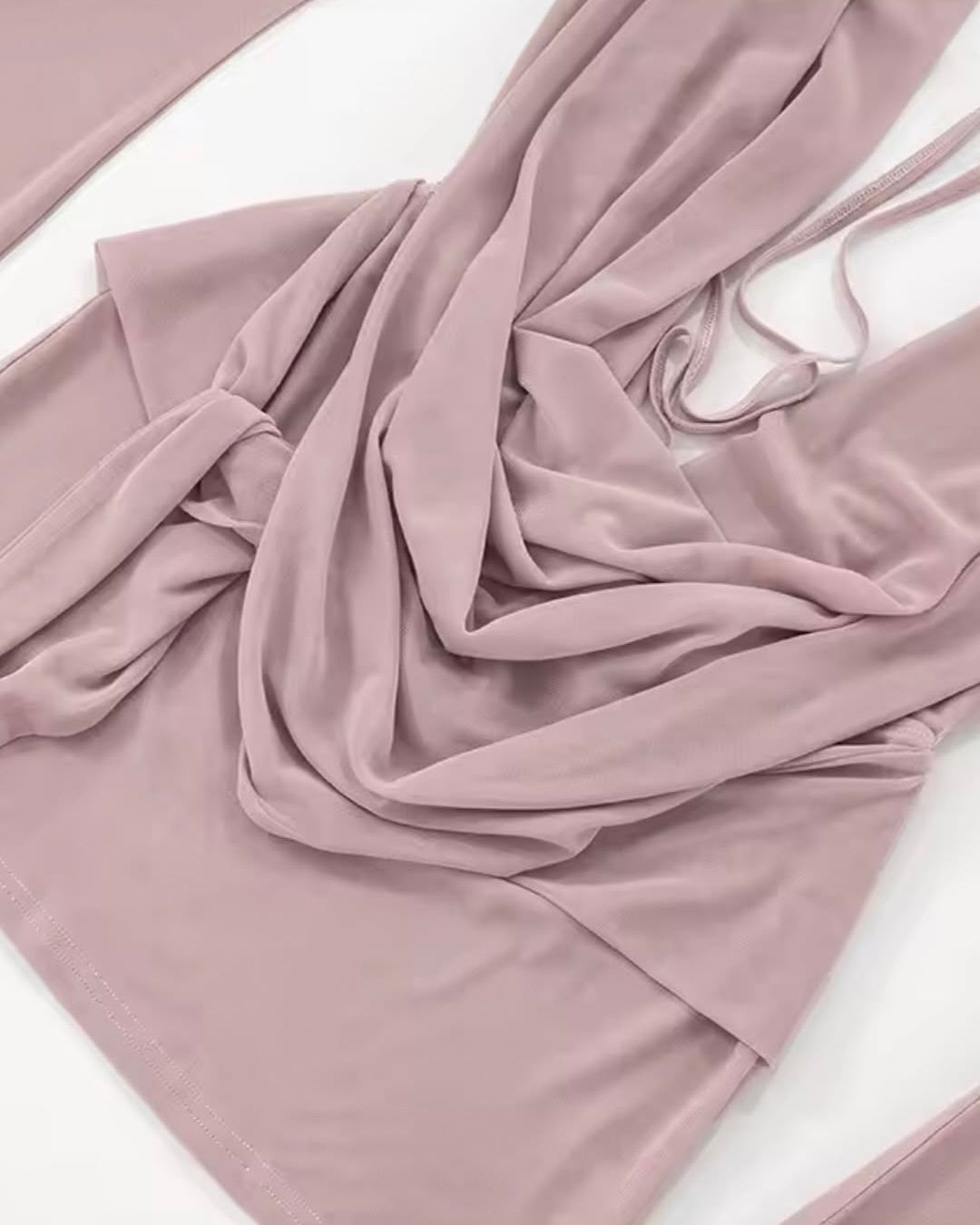 Blush Hour Drape Dress