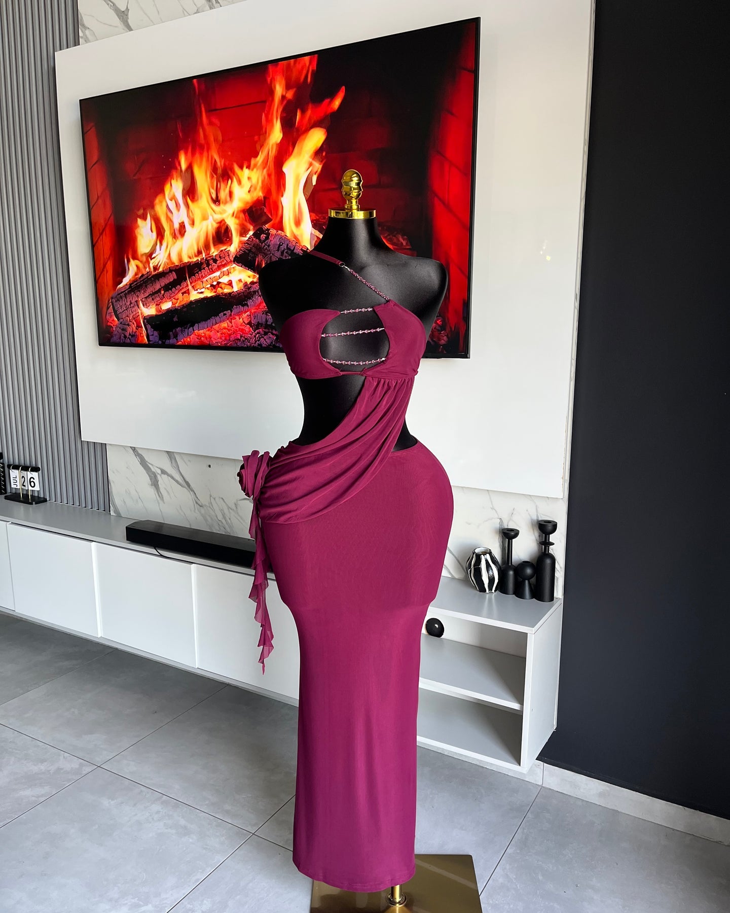 Soliel Draped Maxi Dress
