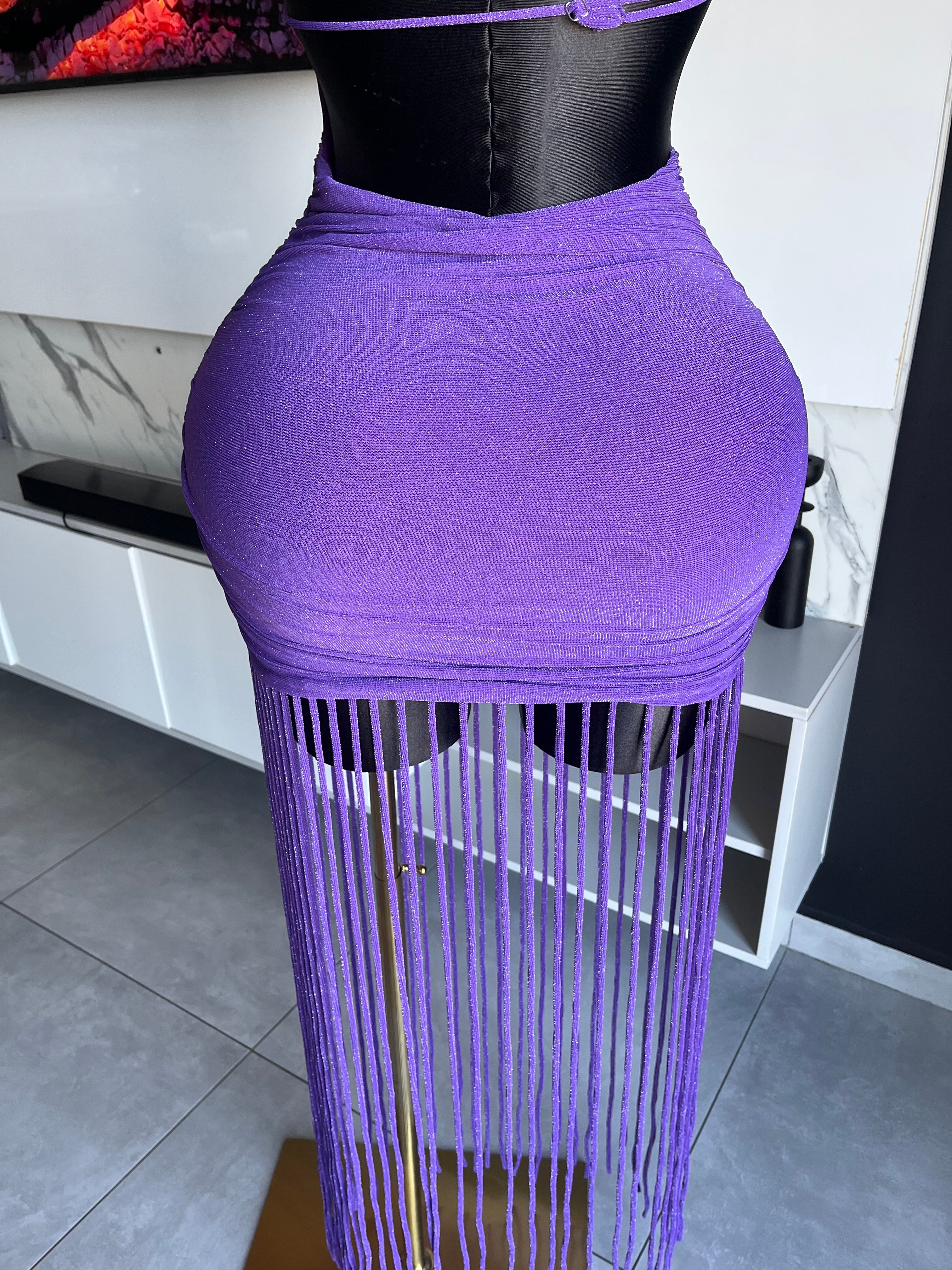 Gizelle Fringe Mini Dress