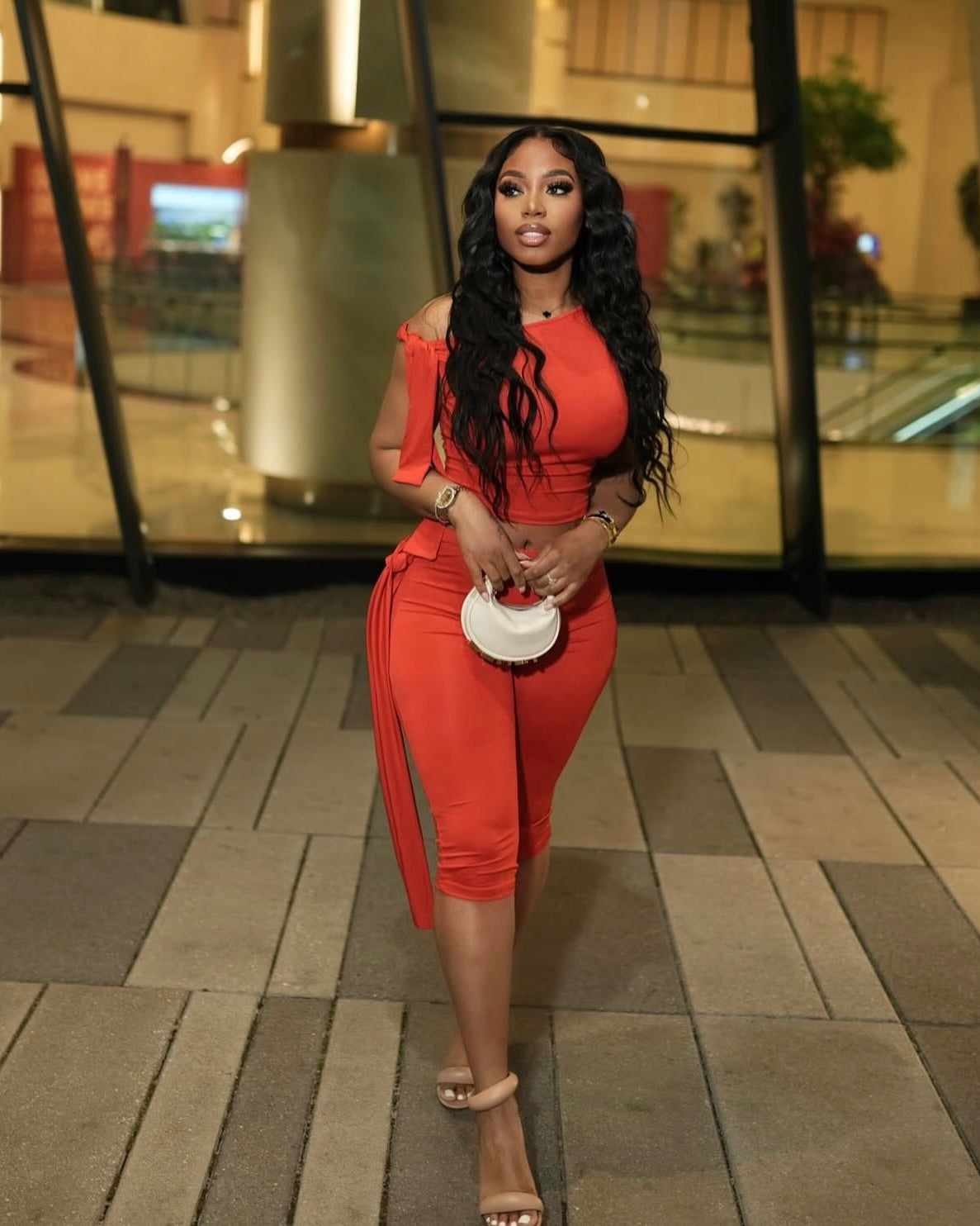 Taski Tie-Shoulder Two-Piece Set