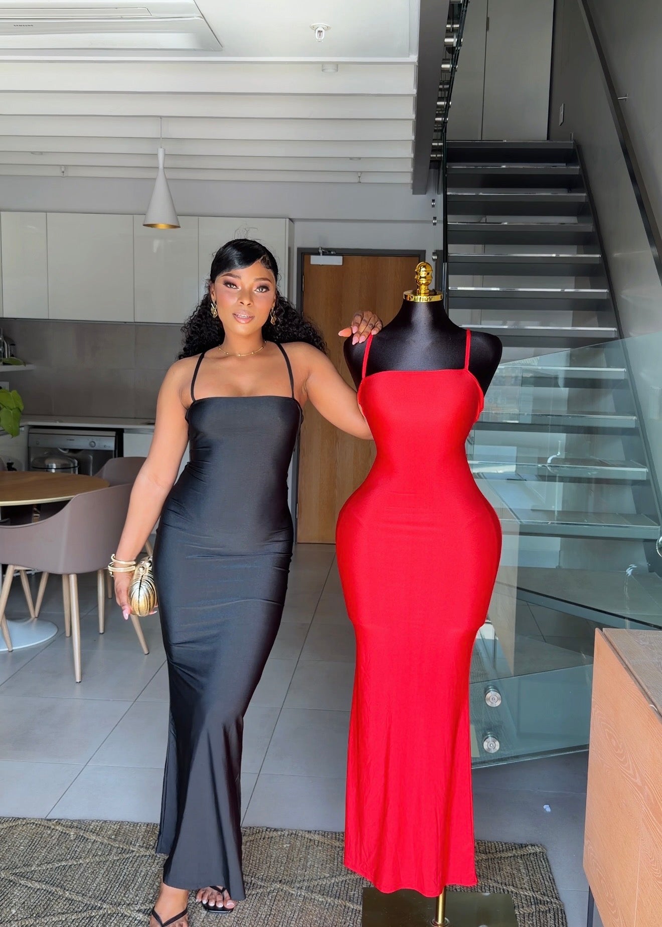 Nadia Open-Back Maxi Dress