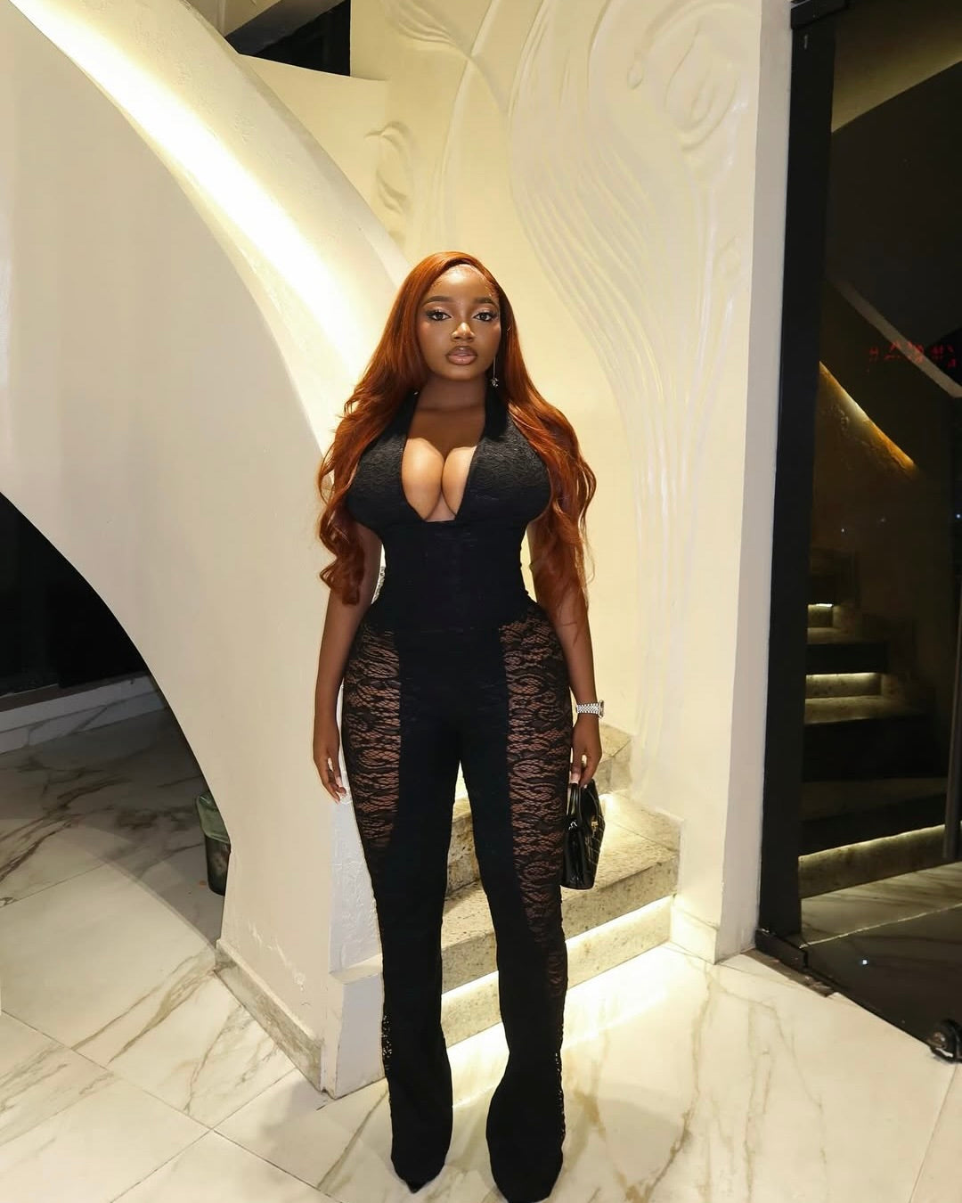 Soraya Lace Corset Jumpsuit