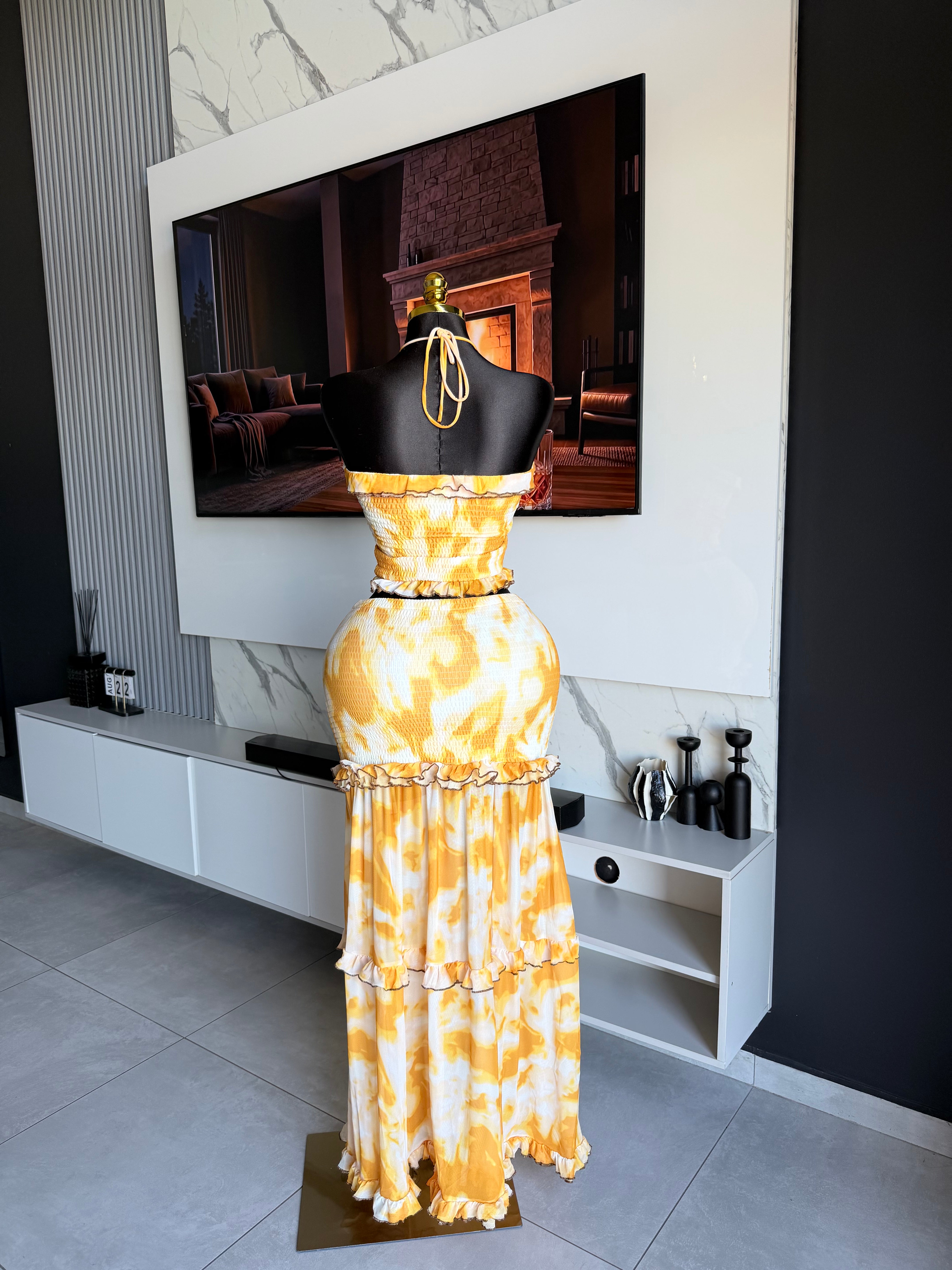 Solara Tiered Tie-Dye Maxi Dress