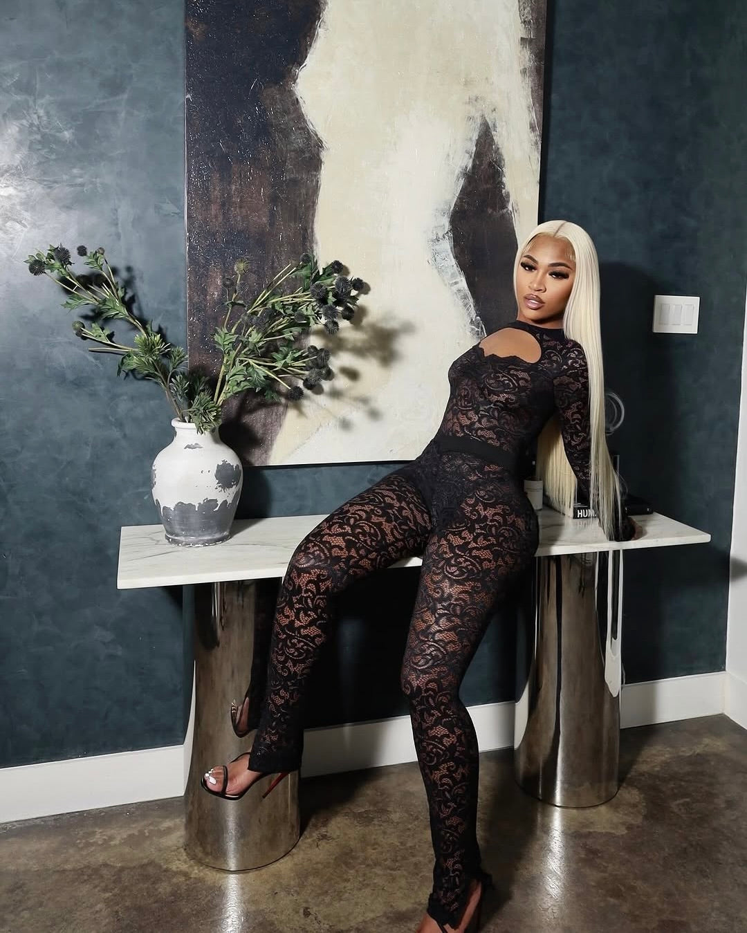 Vindictive Lace Two-Piece Set