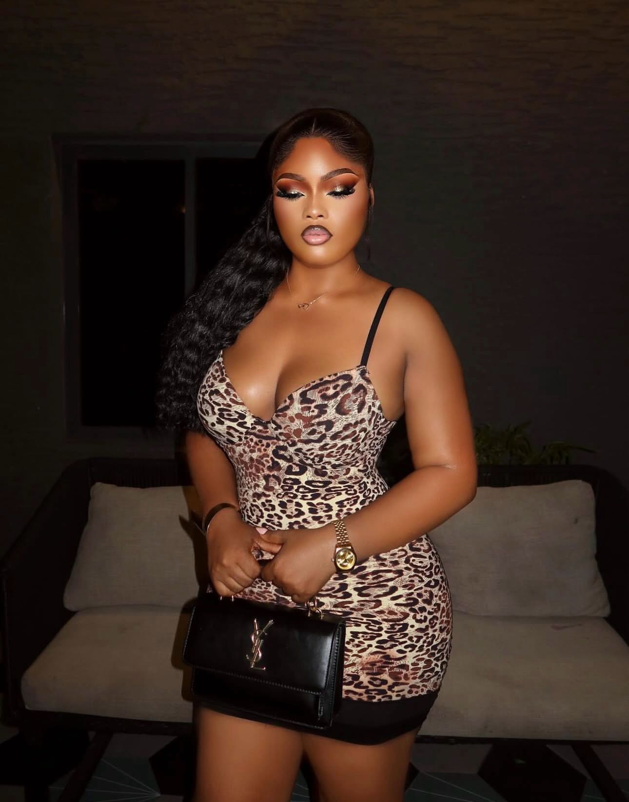 Sculpt Underwire Shapewear Slip Dress Leopard