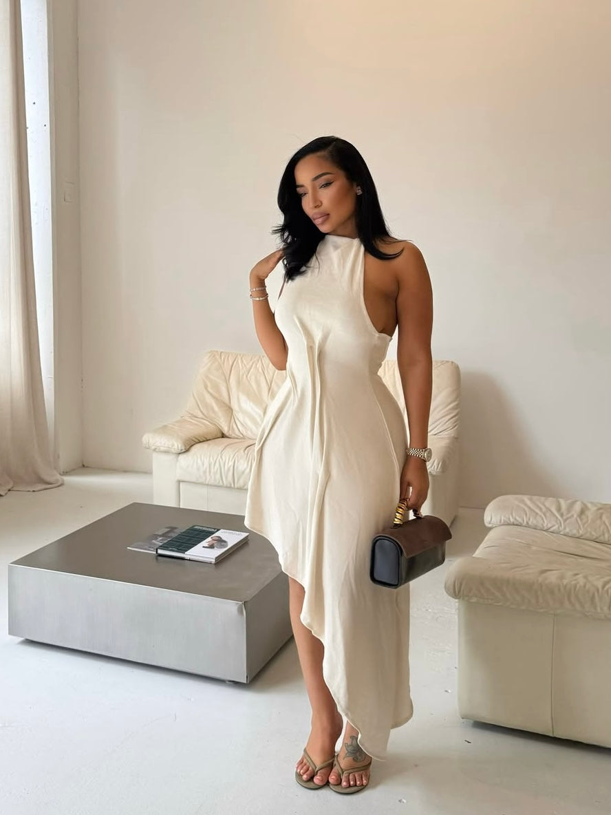 Emoni Open Back Maxi Dress