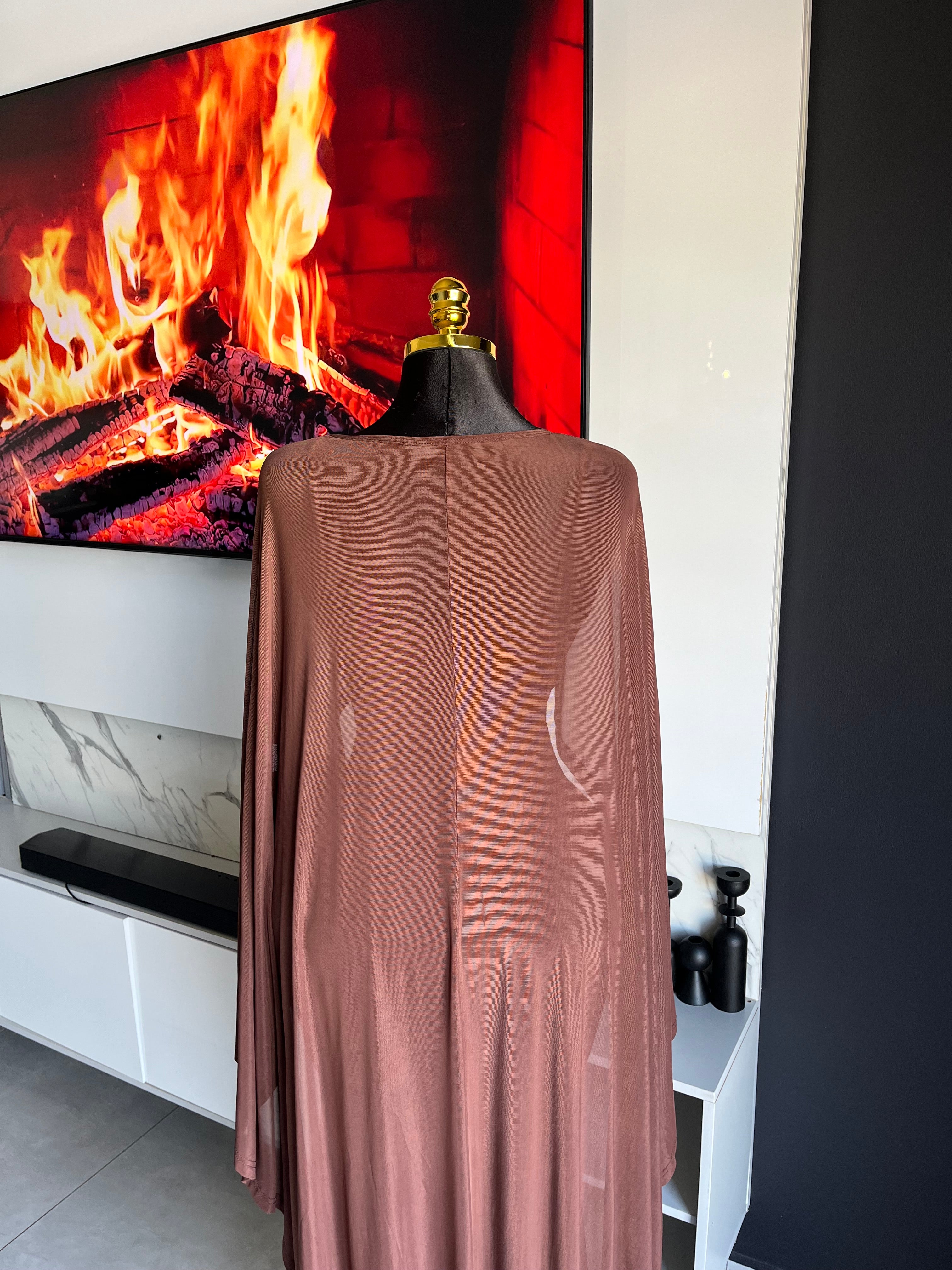 Olivette Cape Maxi Dress