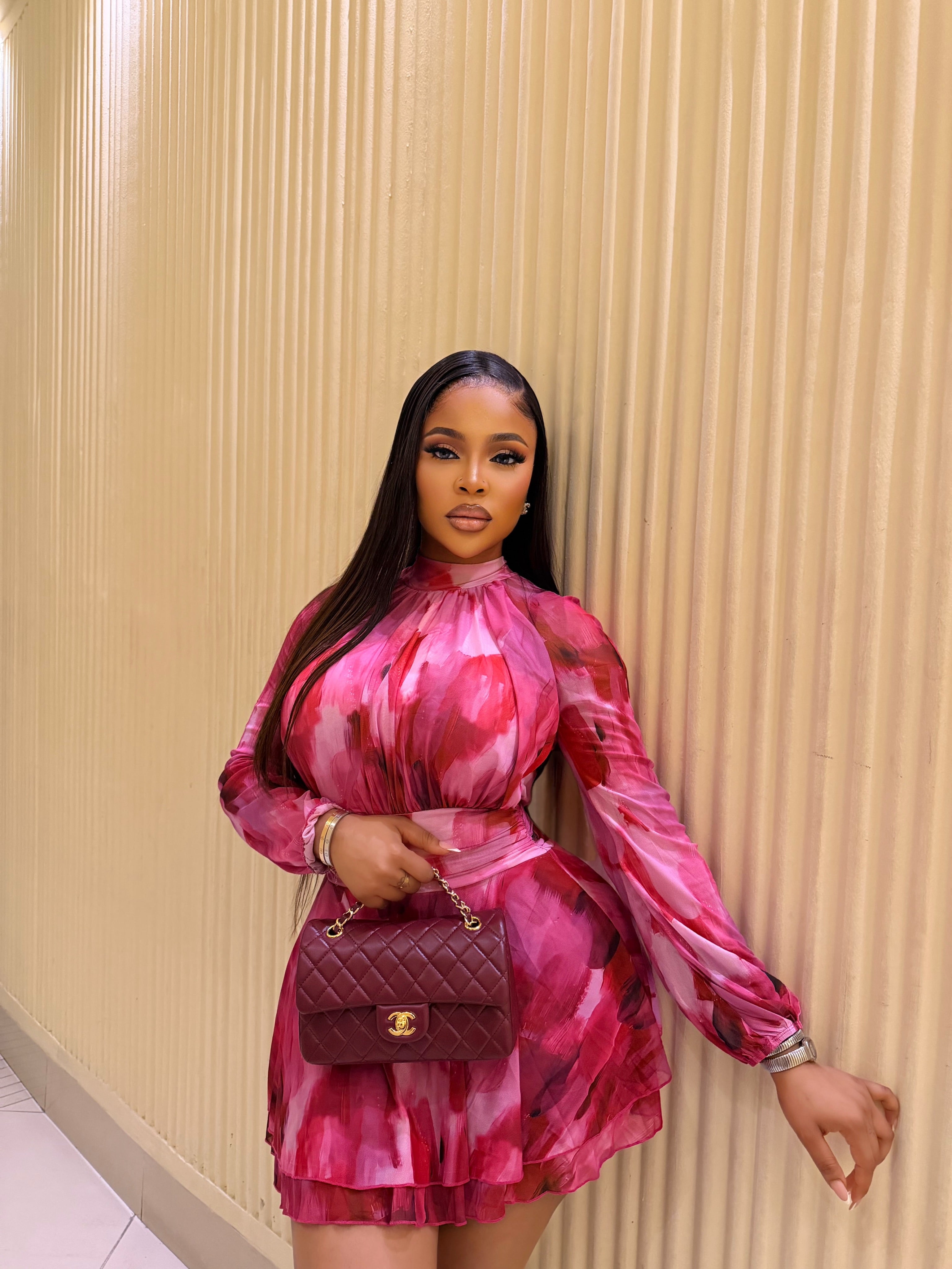 Dahlia Pink Mini Dress