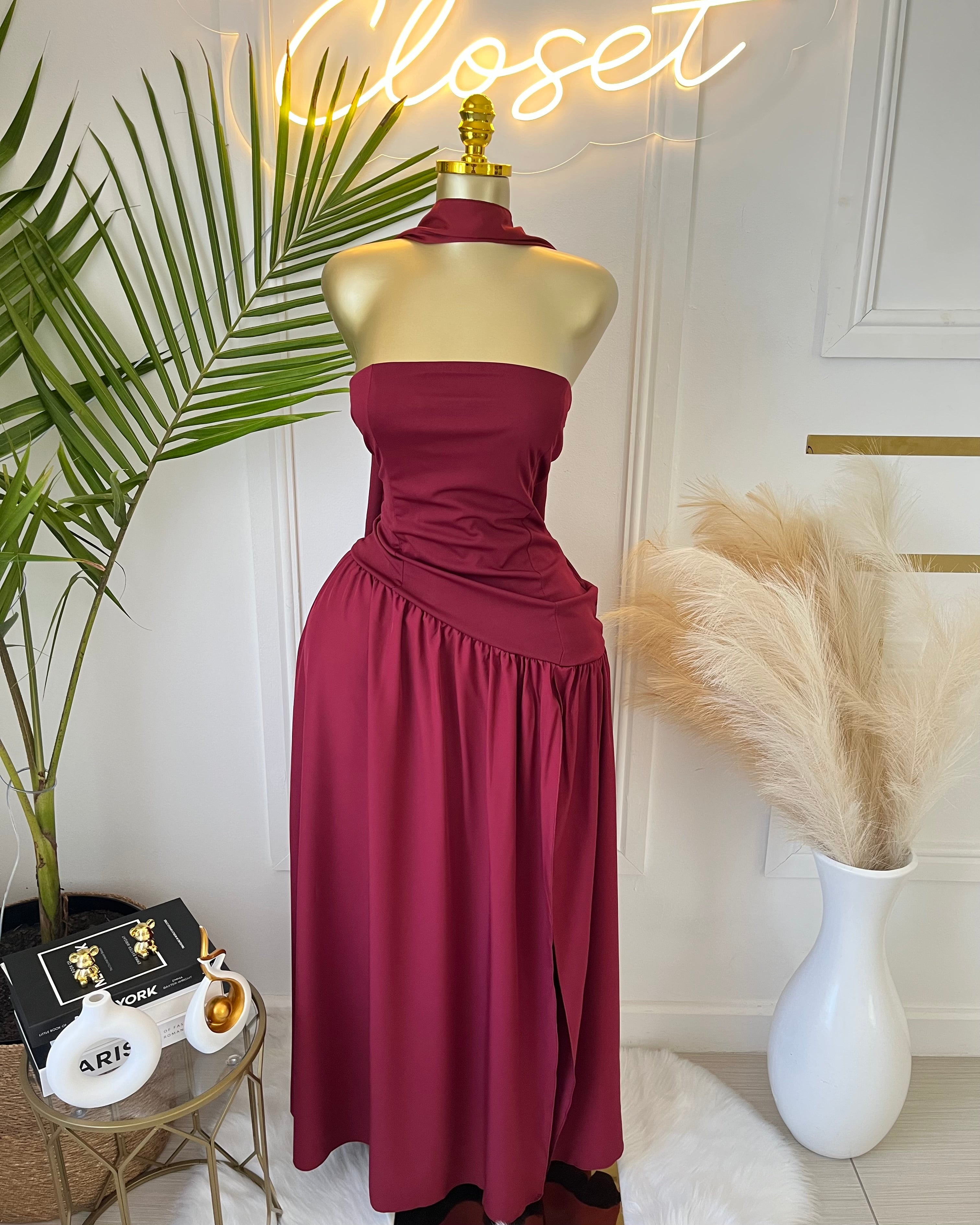 Amara Draped Elegance Gown