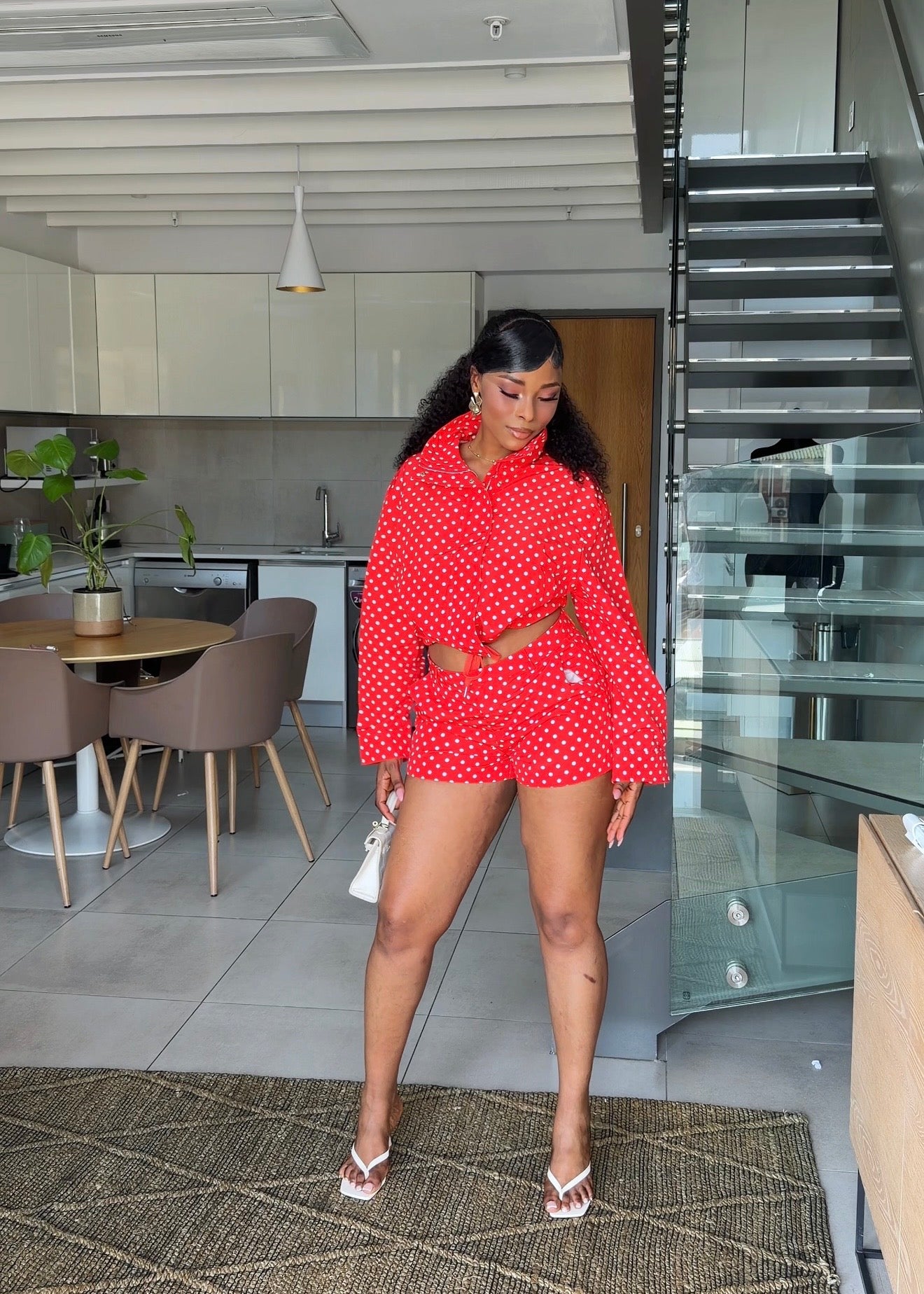 Monroe Polka Dot Two-Piece Short Set