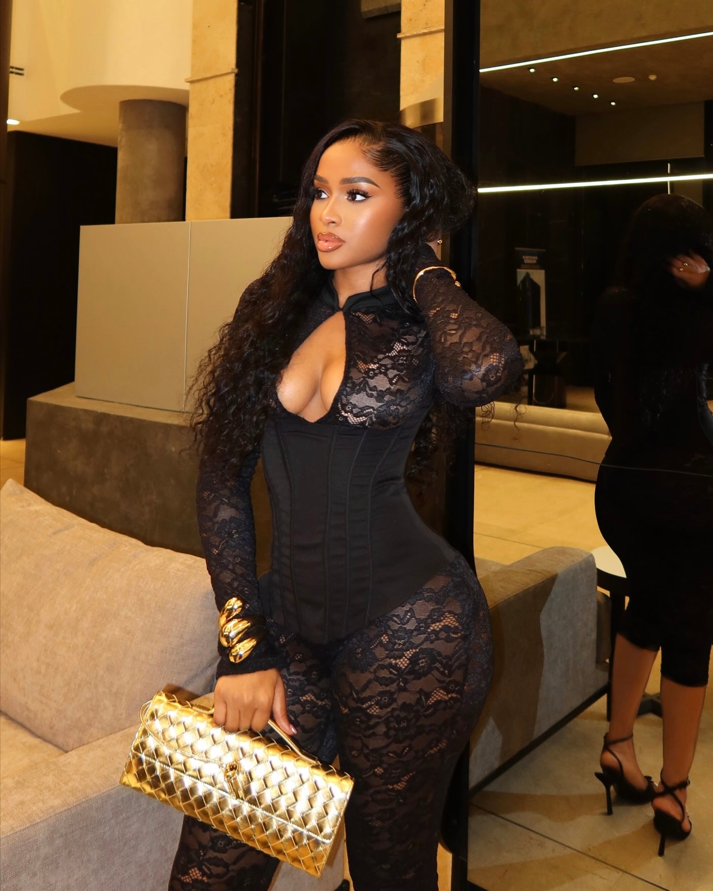 Steph Lace Corset Jumpsuit