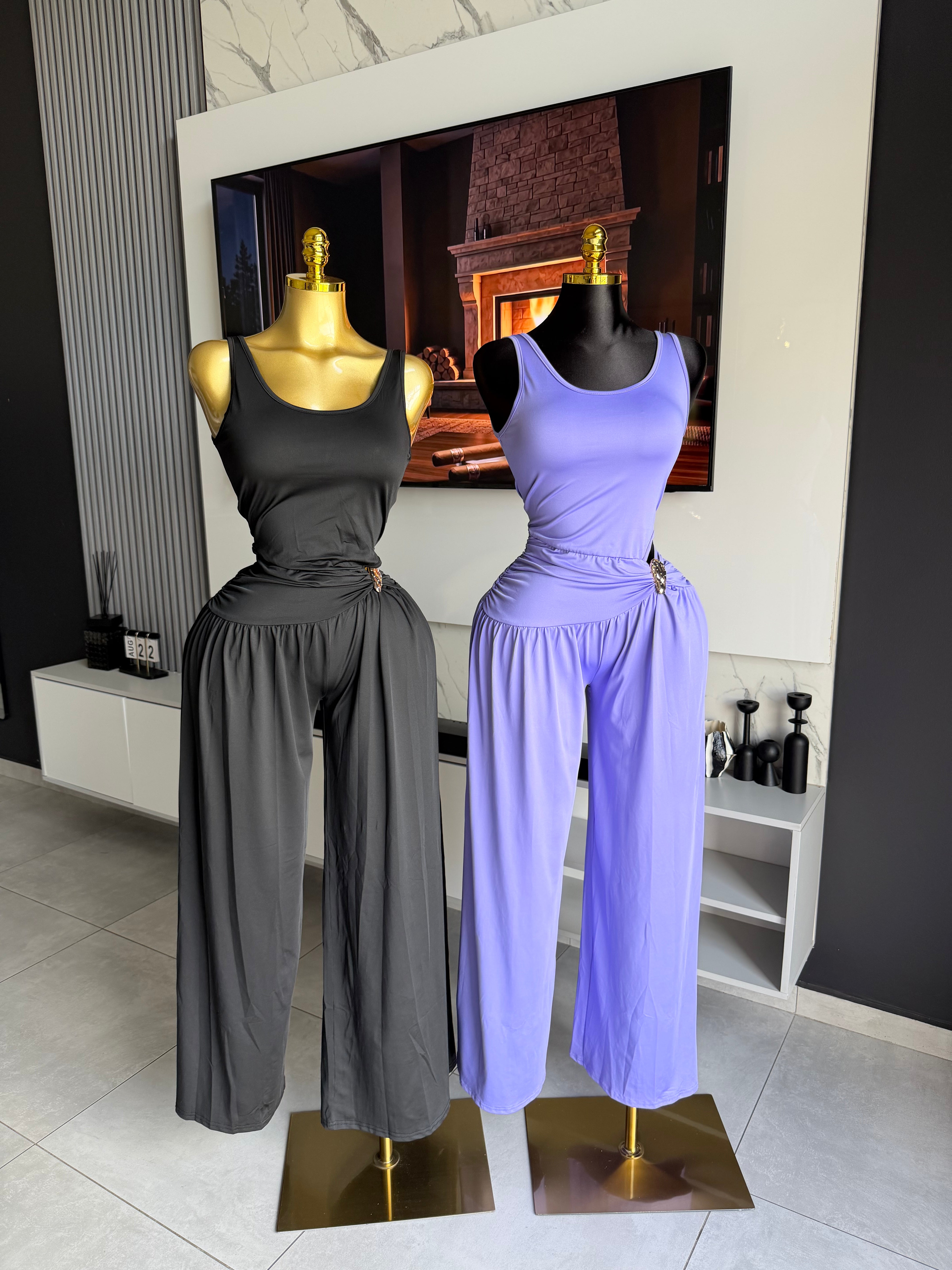 Monroe Drape Wide-Leg Jumpsuit