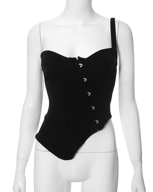 Luciana Black Corset Top