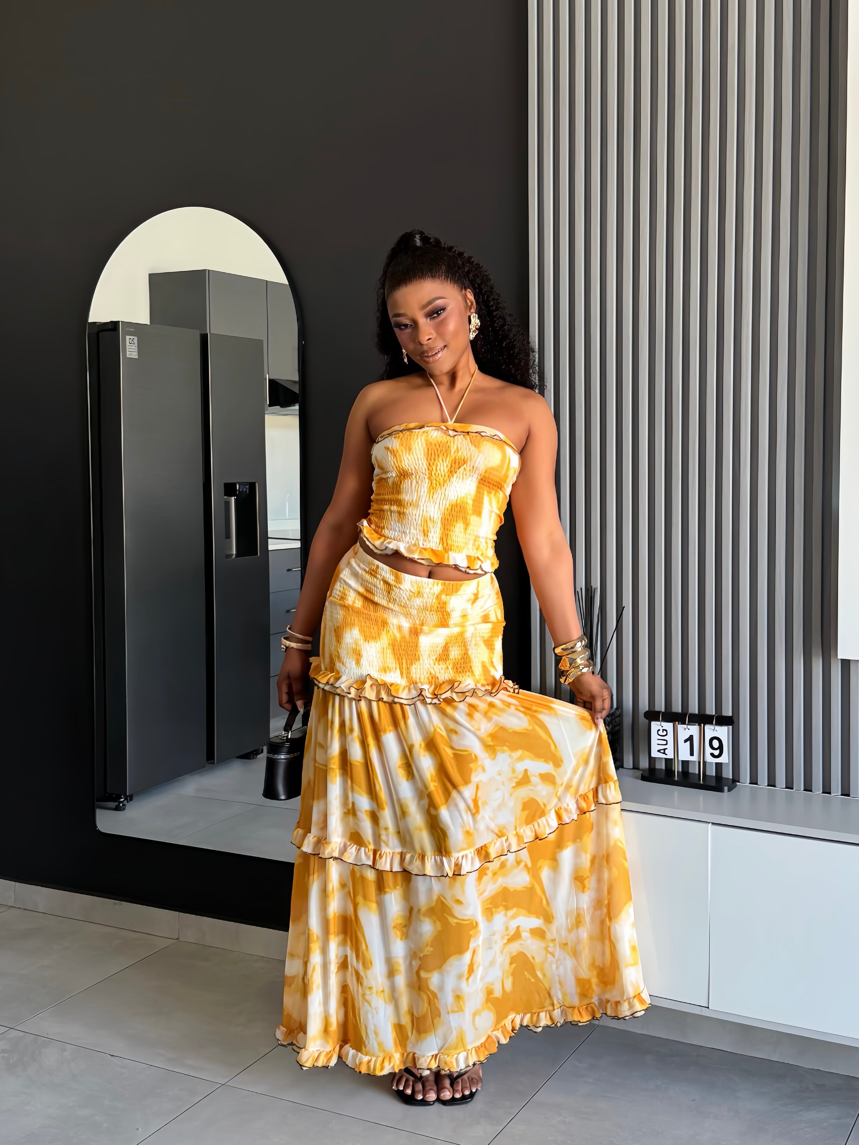 Solara Tiered Tie-Dye Maxi Dress
