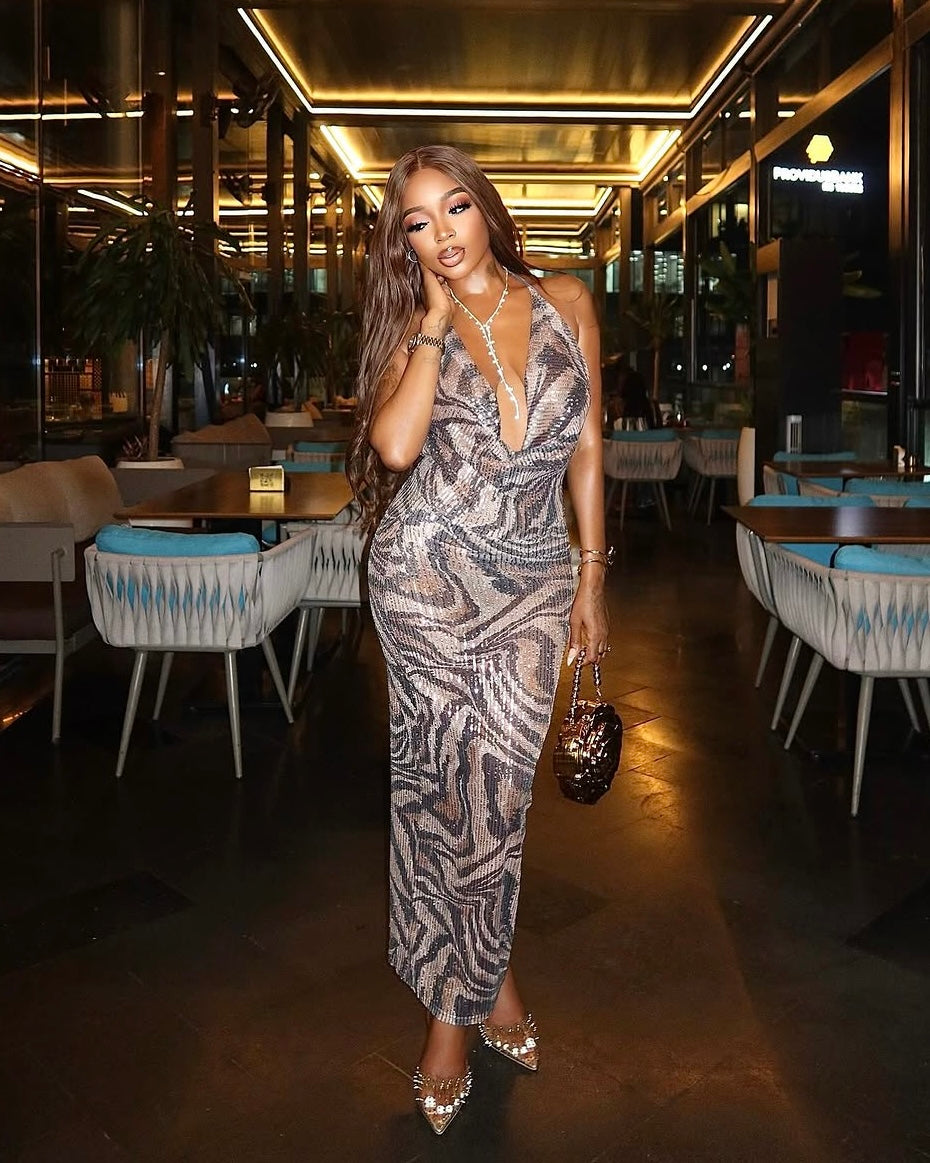 Odetta Halter Maxi Dress