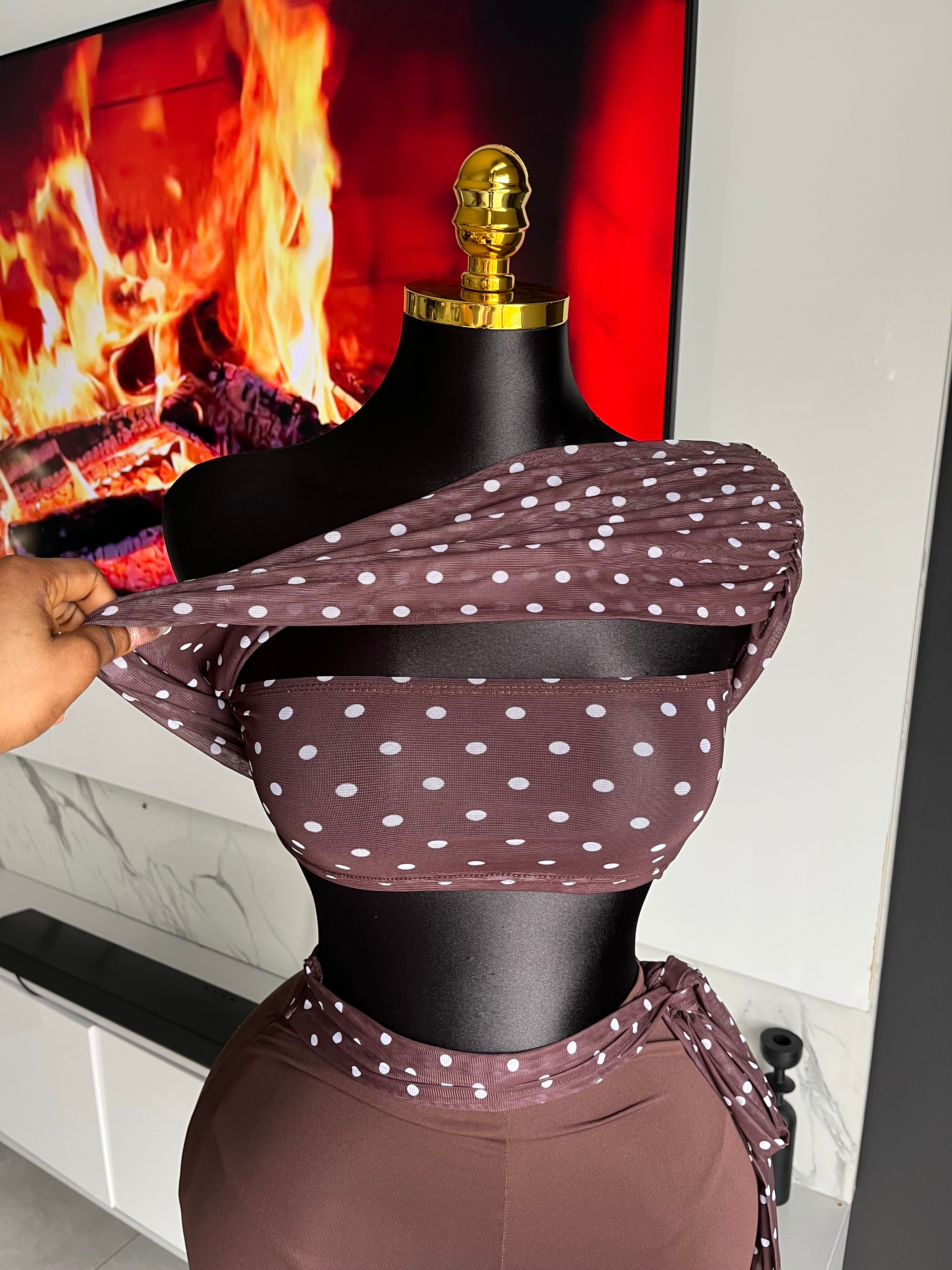 Hallie Polka Dot Capri Set