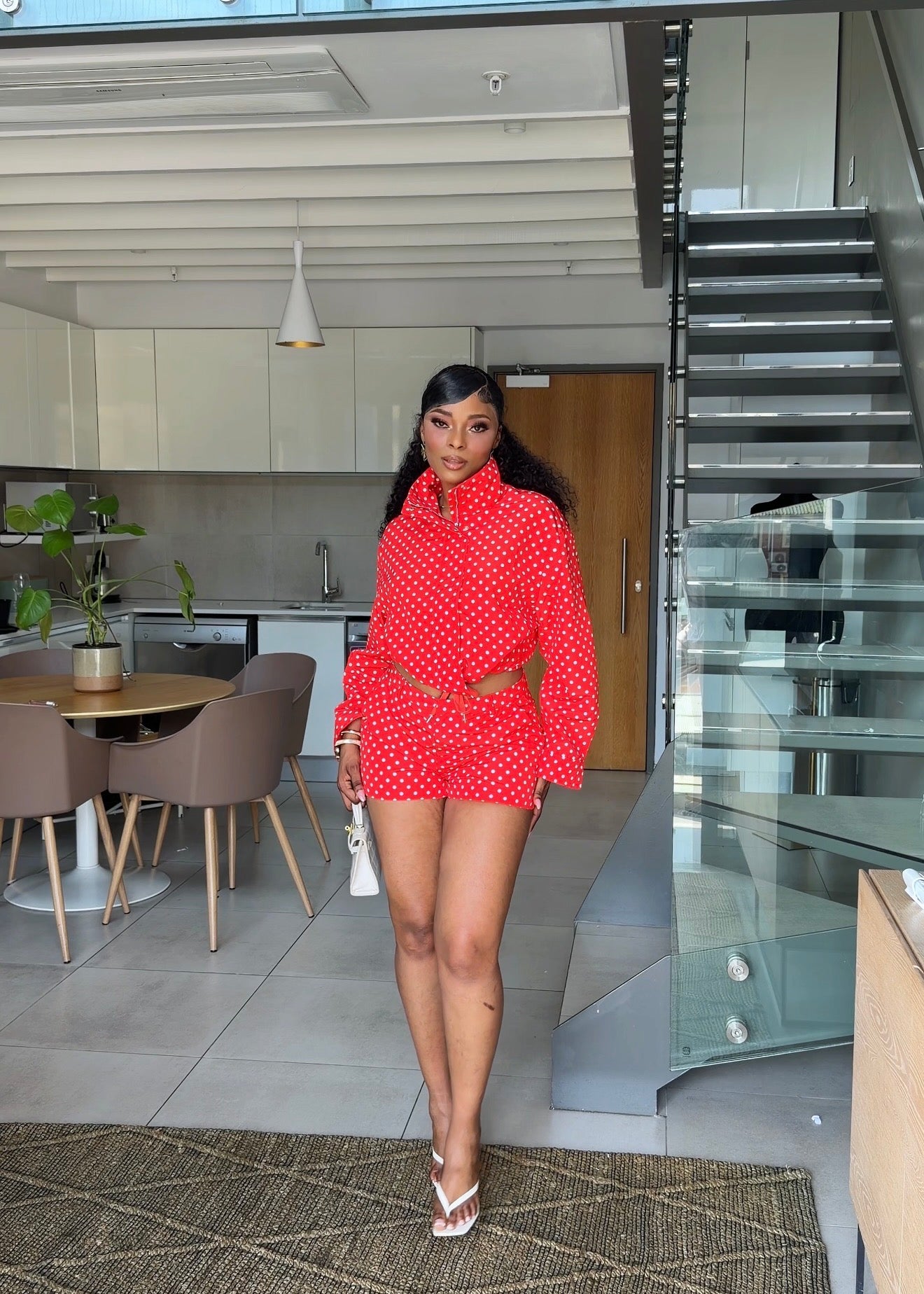 Monroe Polka Dot Two-Piece Short Set