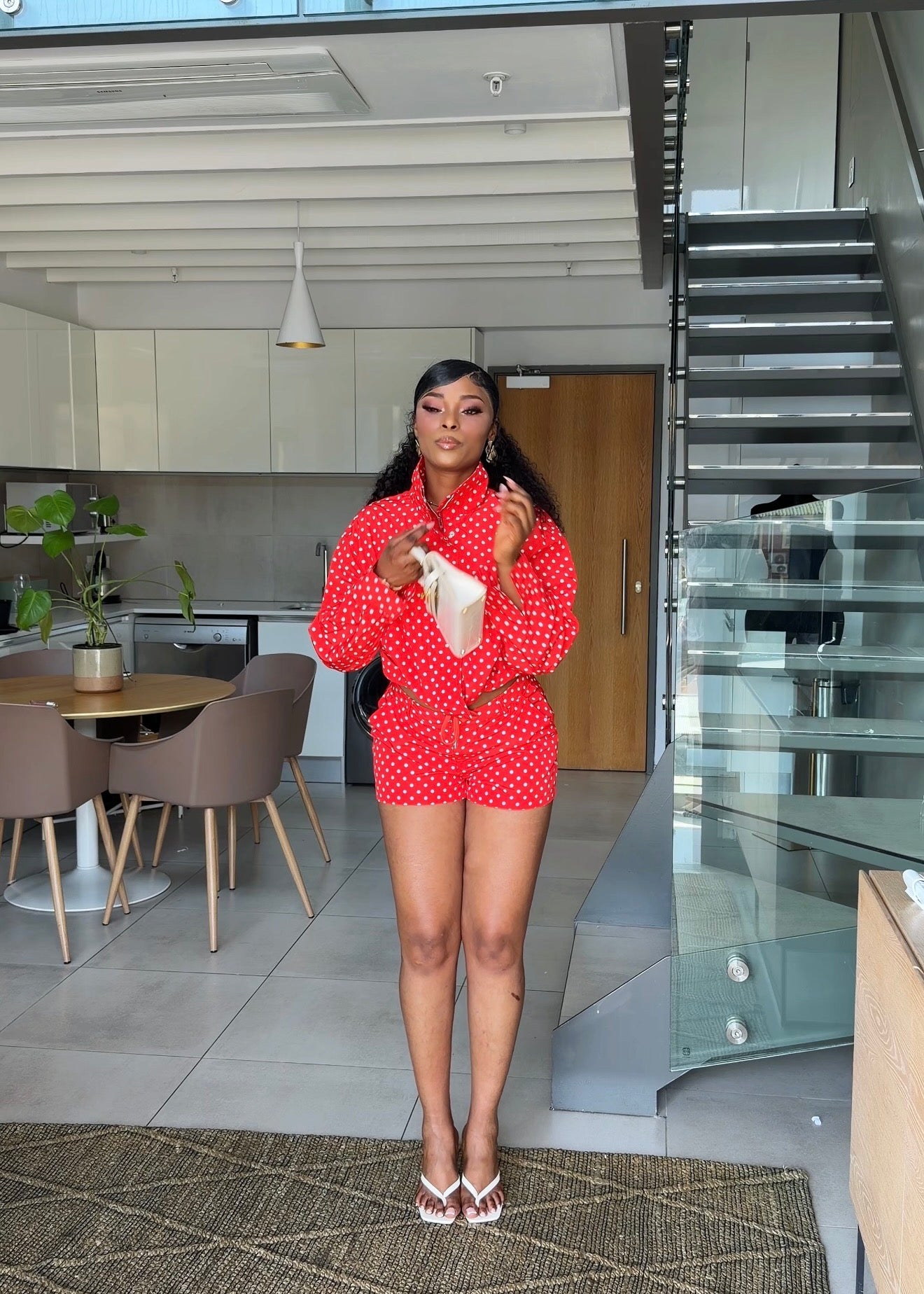 Monroe Polka Dot Two-Piece Short Set