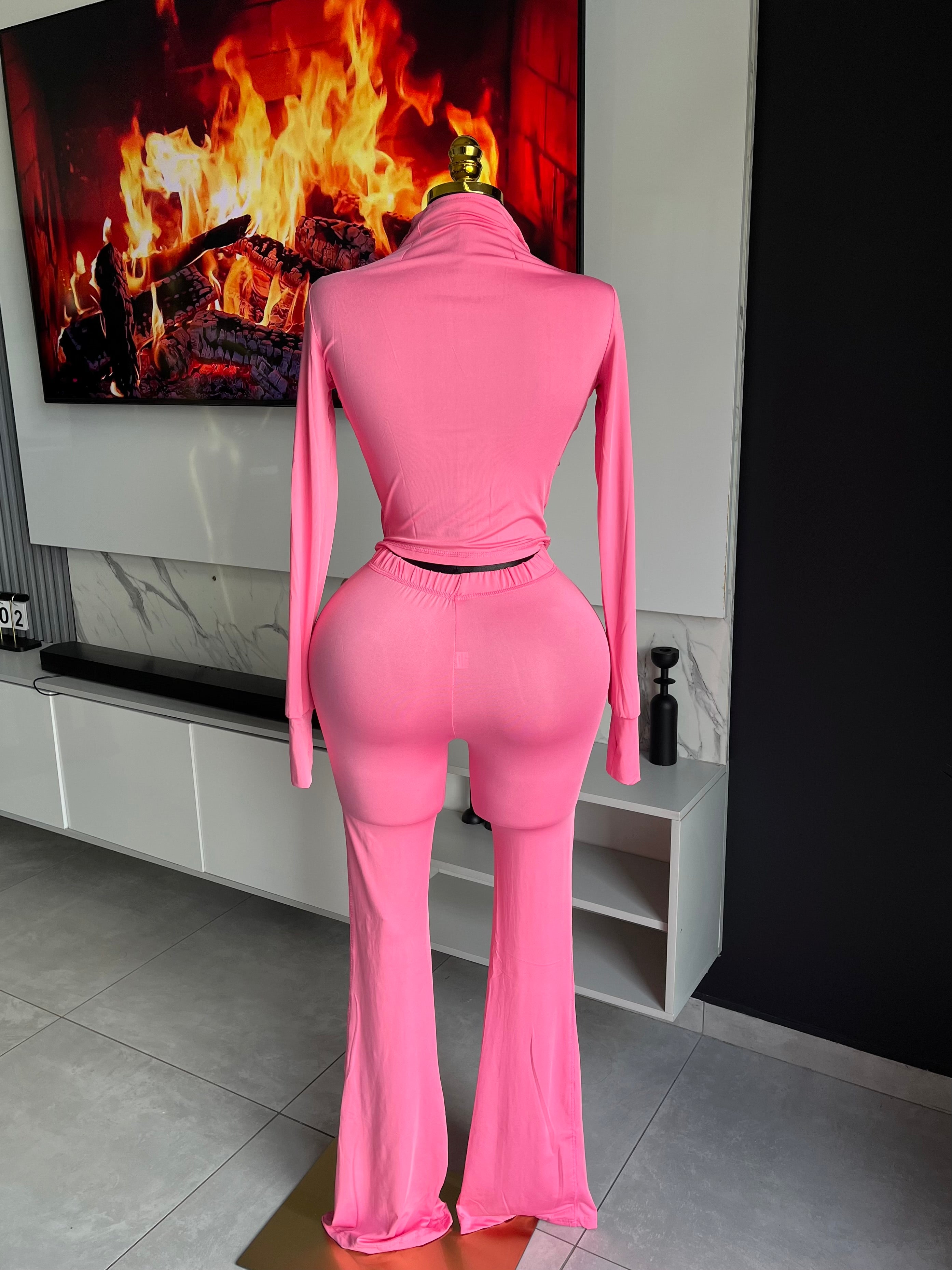 Nova Zip-Up Flare Pant Set