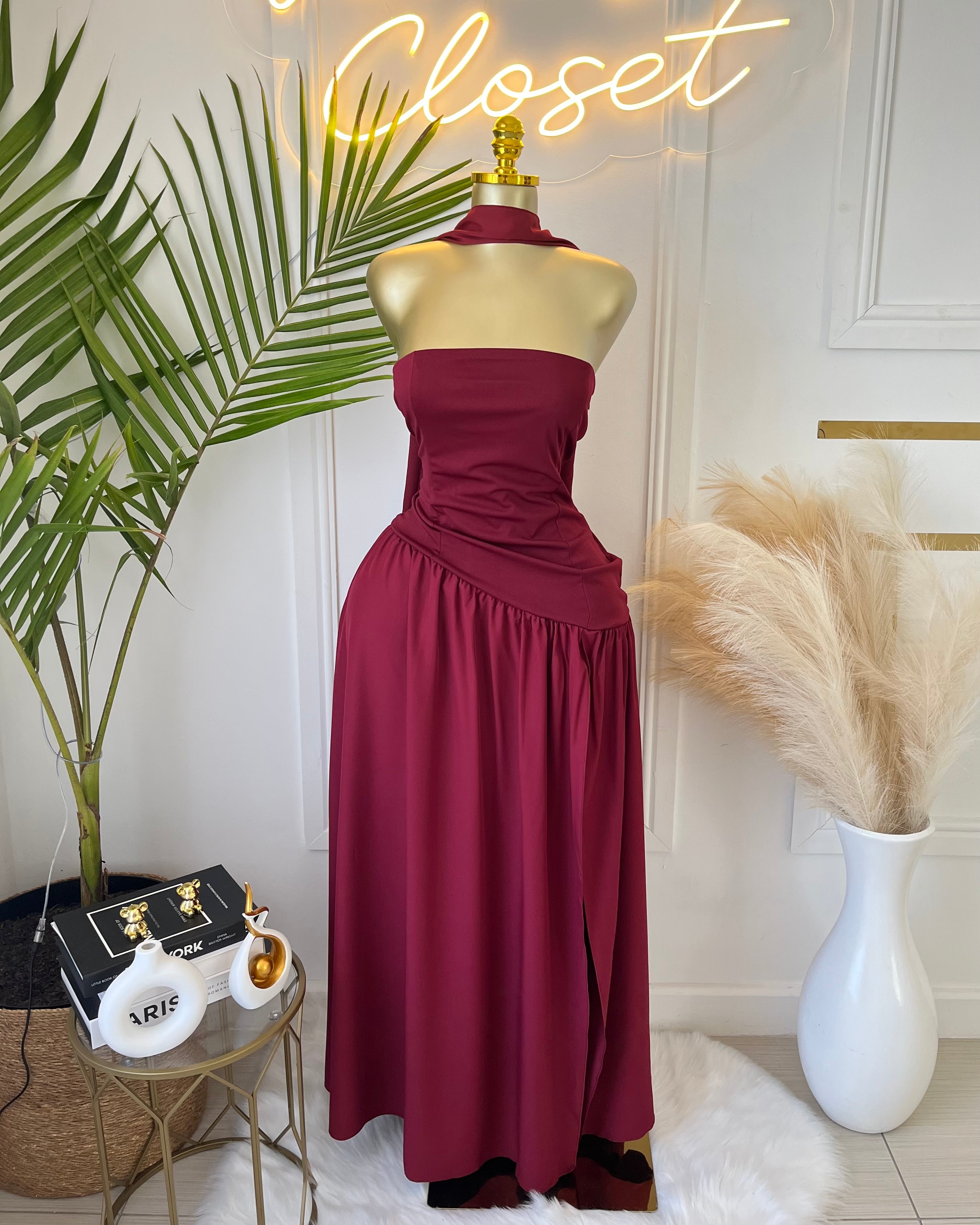 Amara Draped Elegance Gown