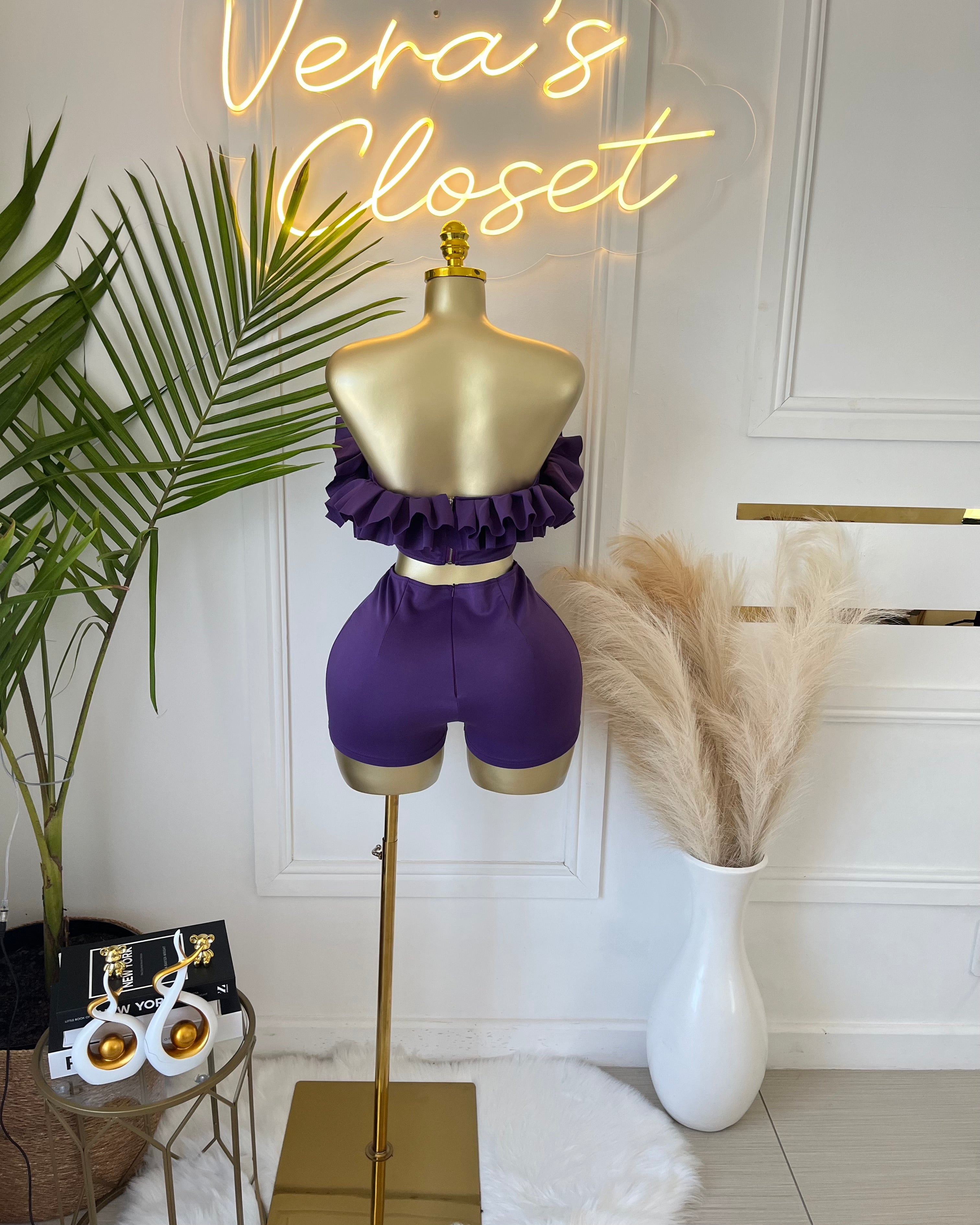 May Ruffle Short Set