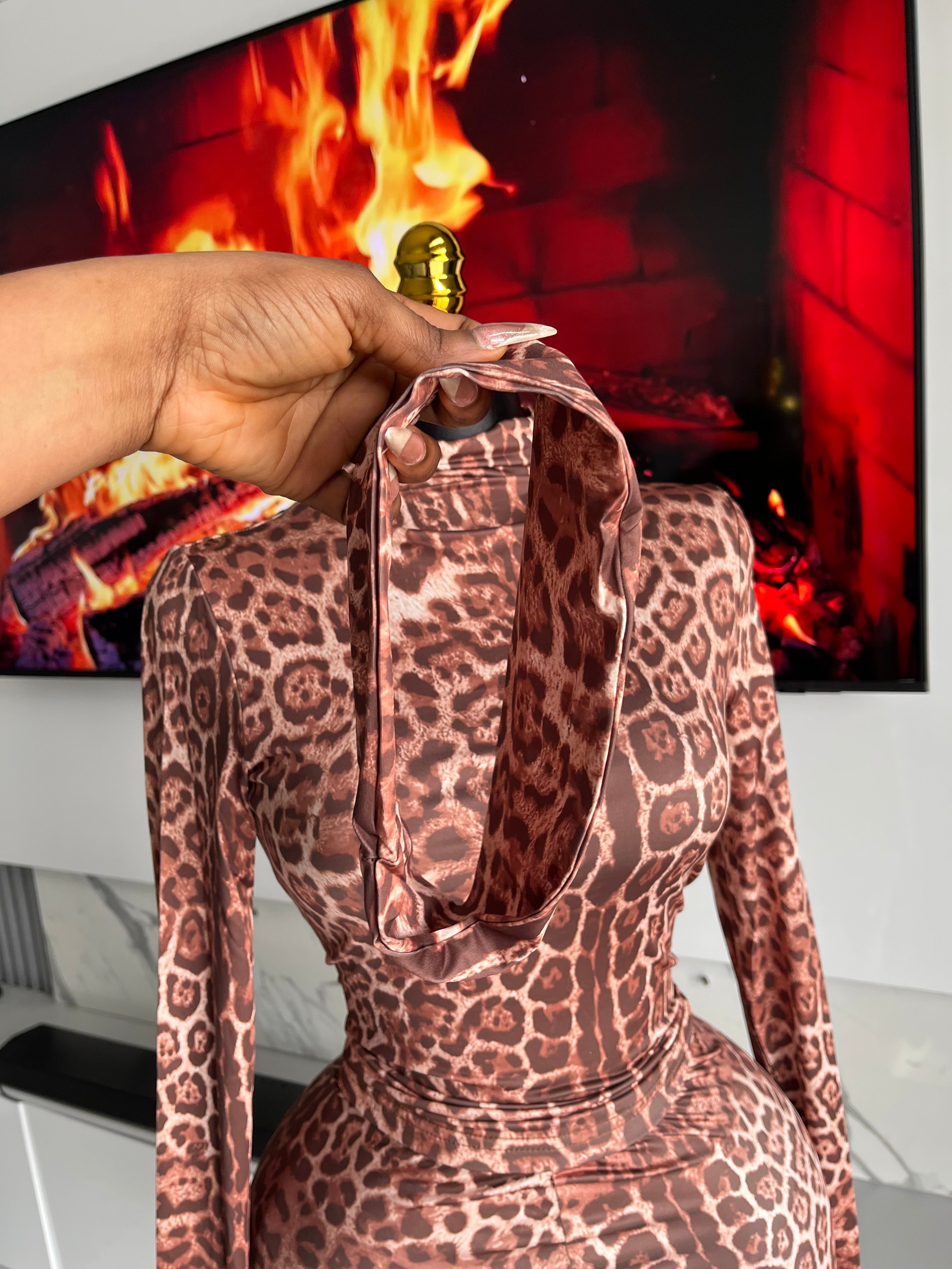 Delilah Leopard Print Pant Set